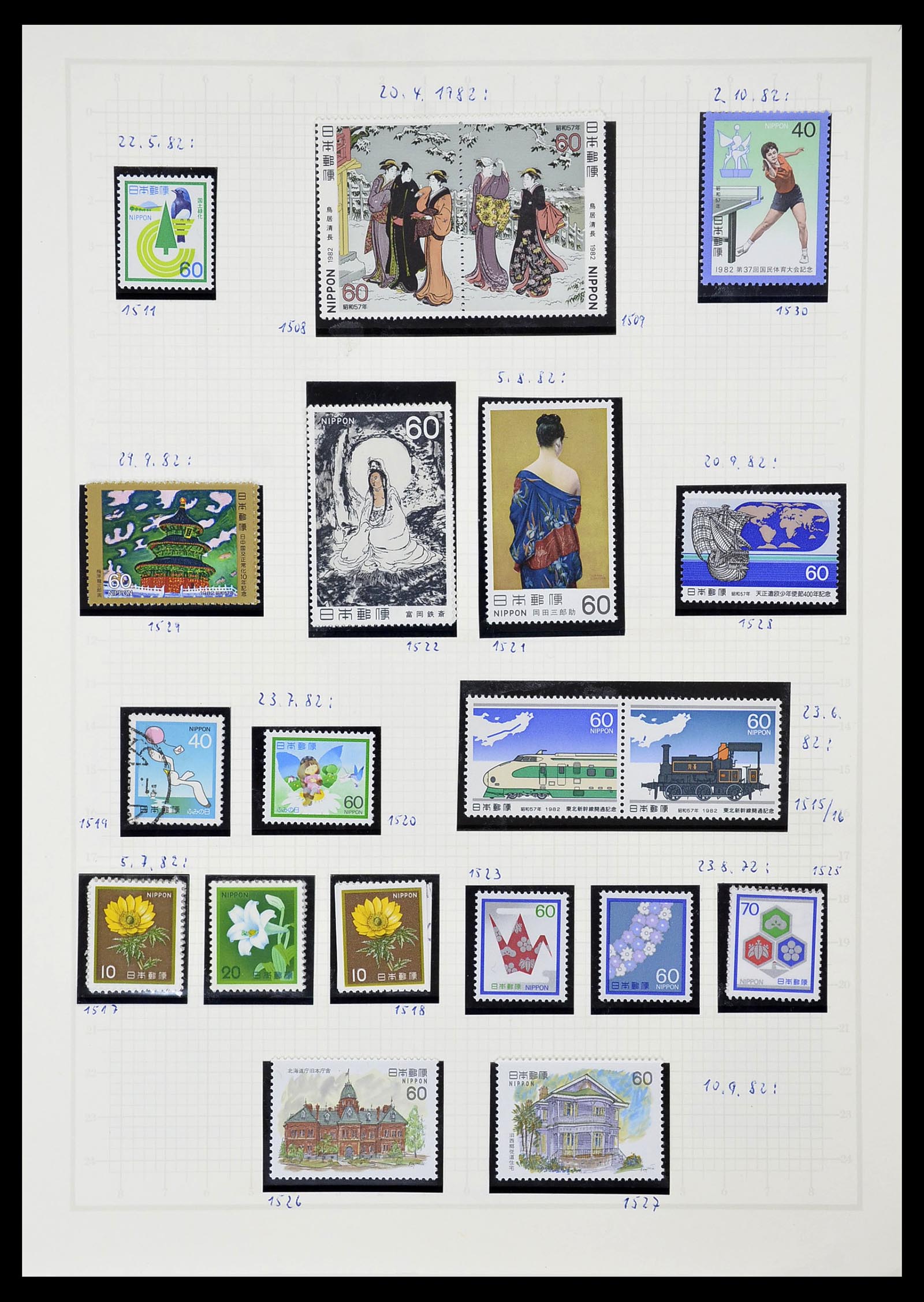 34226 224 - Postzegelverzameling 34226 Japan 1871-1998.