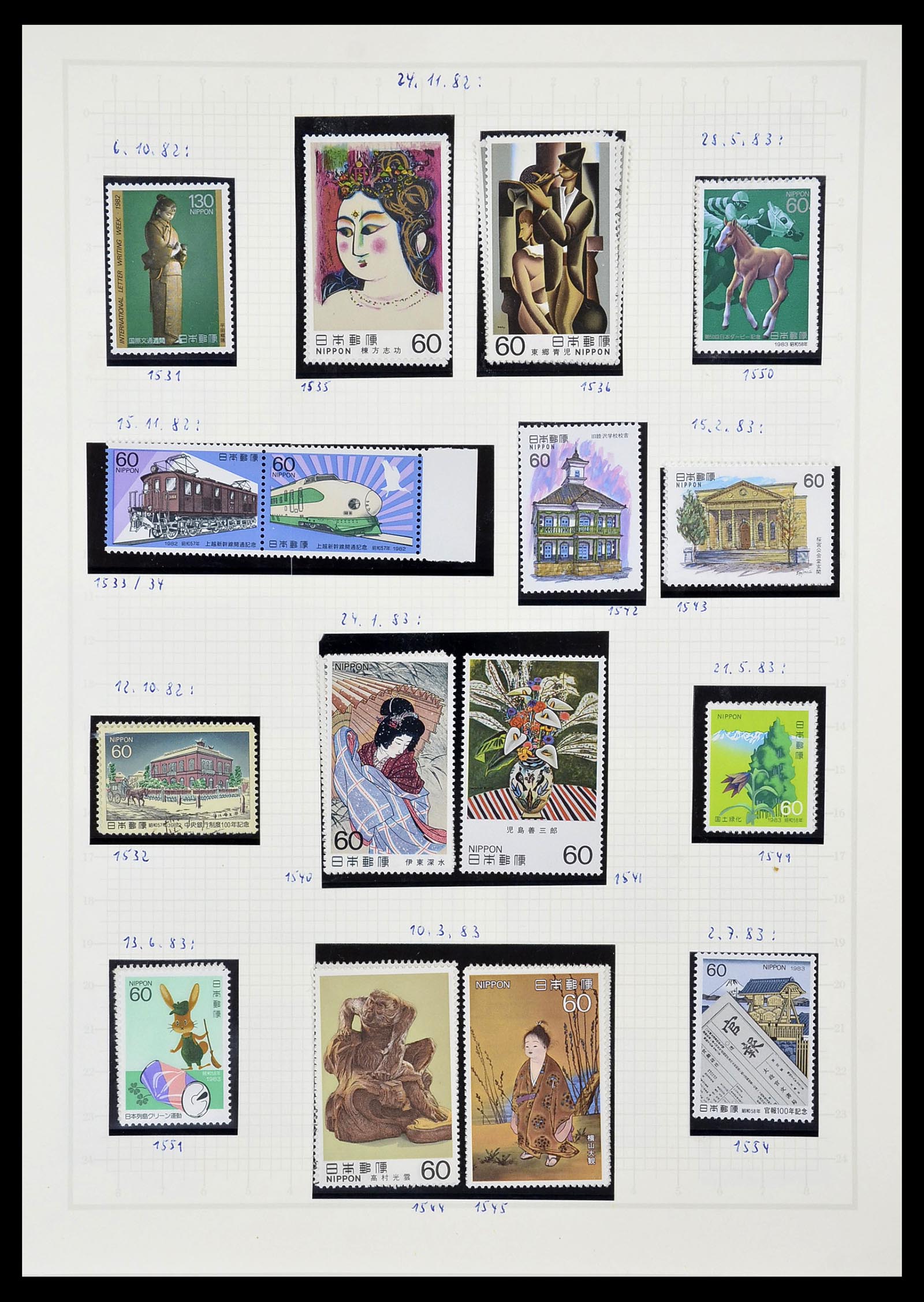 34226 226 - Postzegelverzameling 34226 Japan 1871-1998.