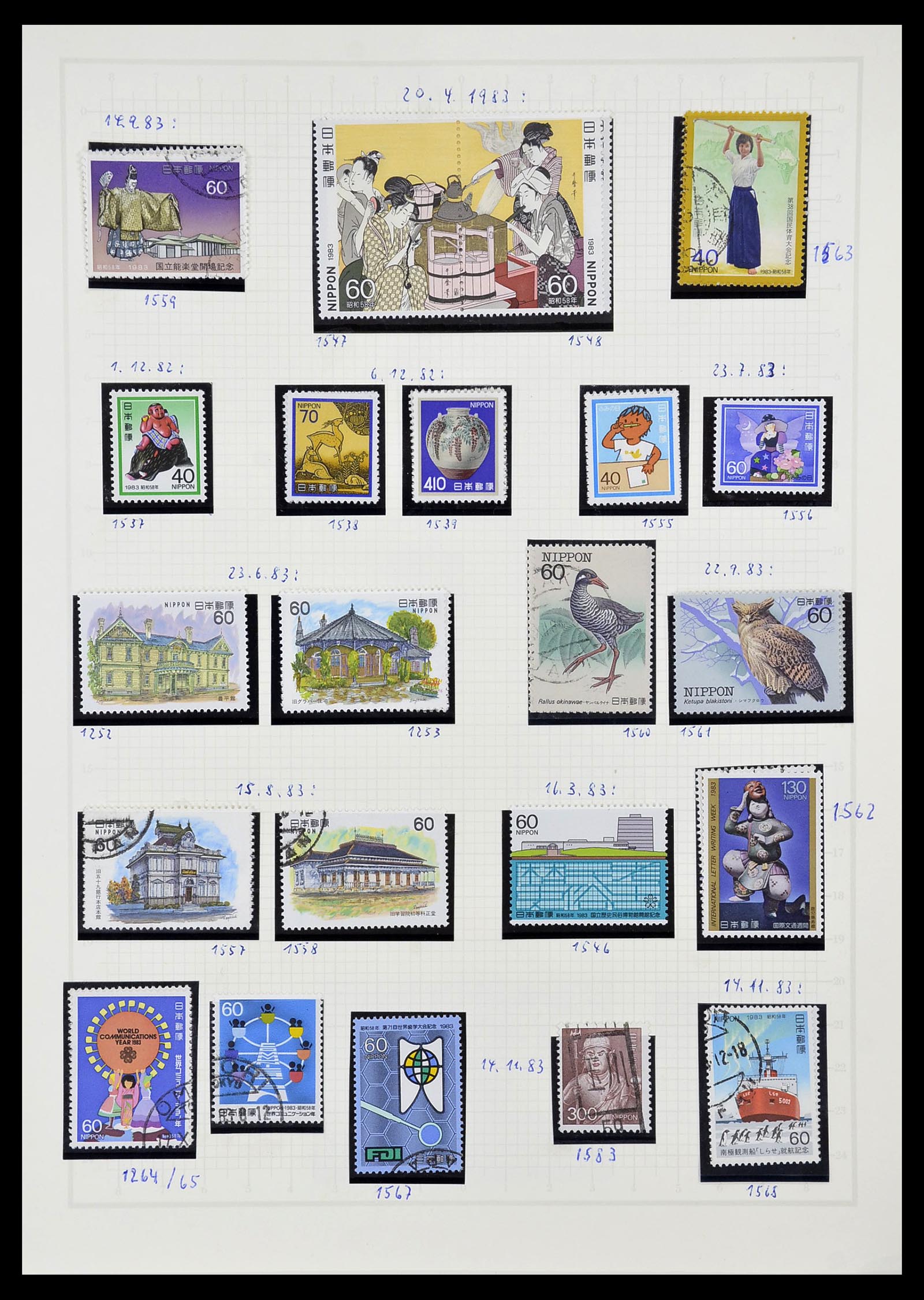34226 227 - Postzegelverzameling 34226 Japan 1871-1998.