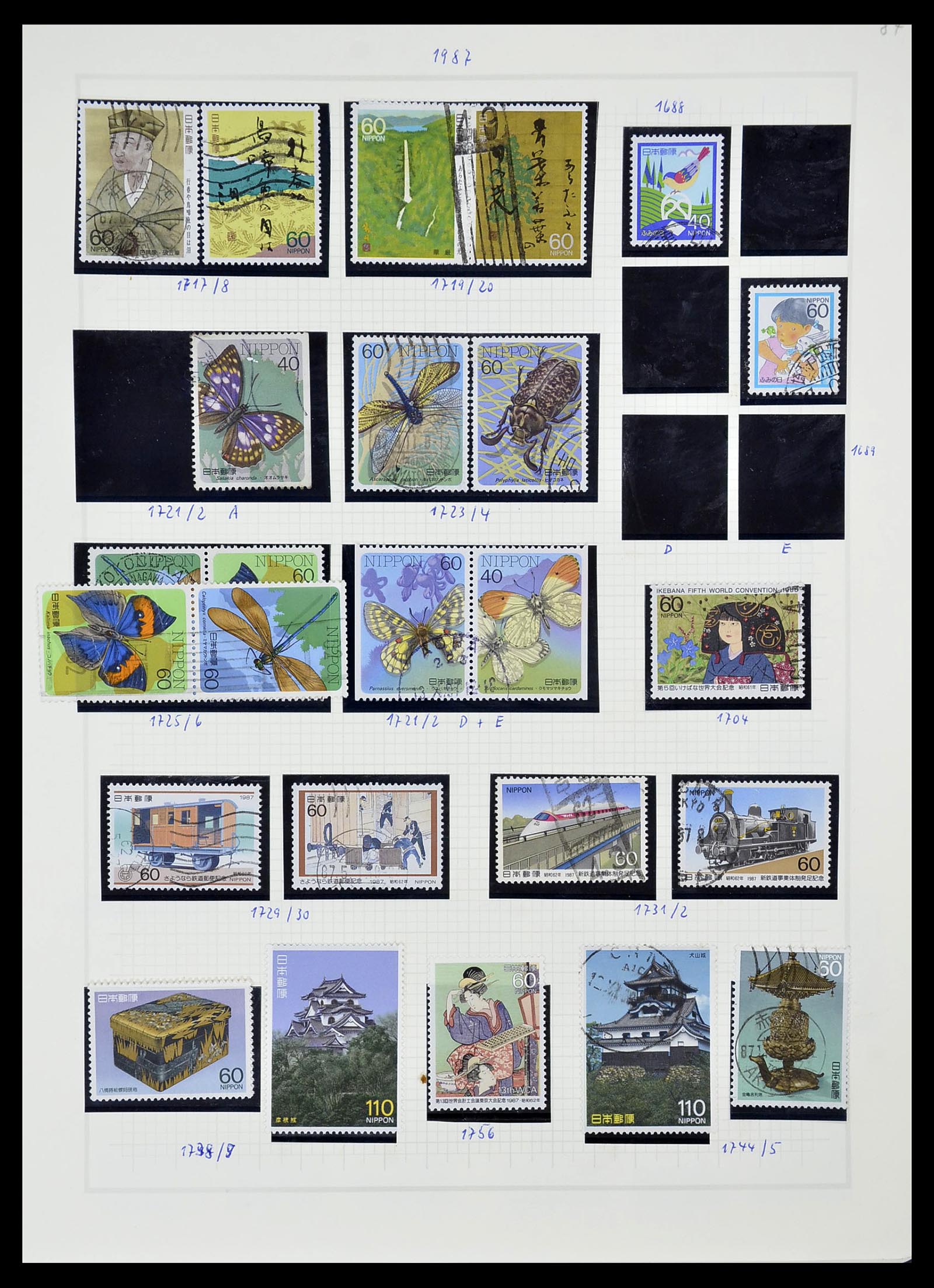 34226 239 - Postzegelverzameling 34226 Japan 1871-1998.