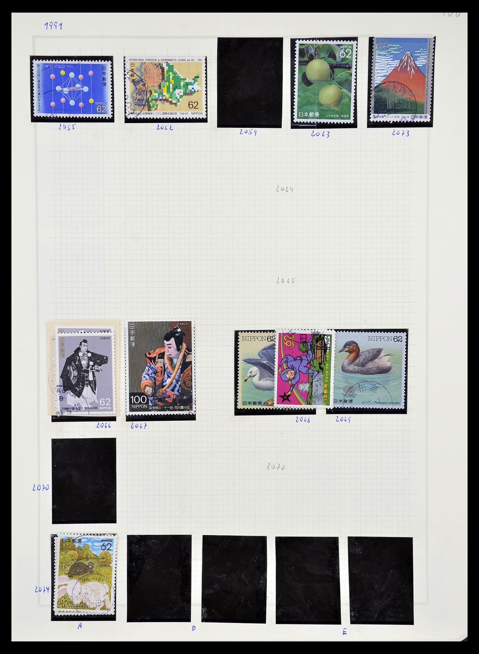 34226 262 - Postzegelverzameling 34226 Japan 1871-1998.