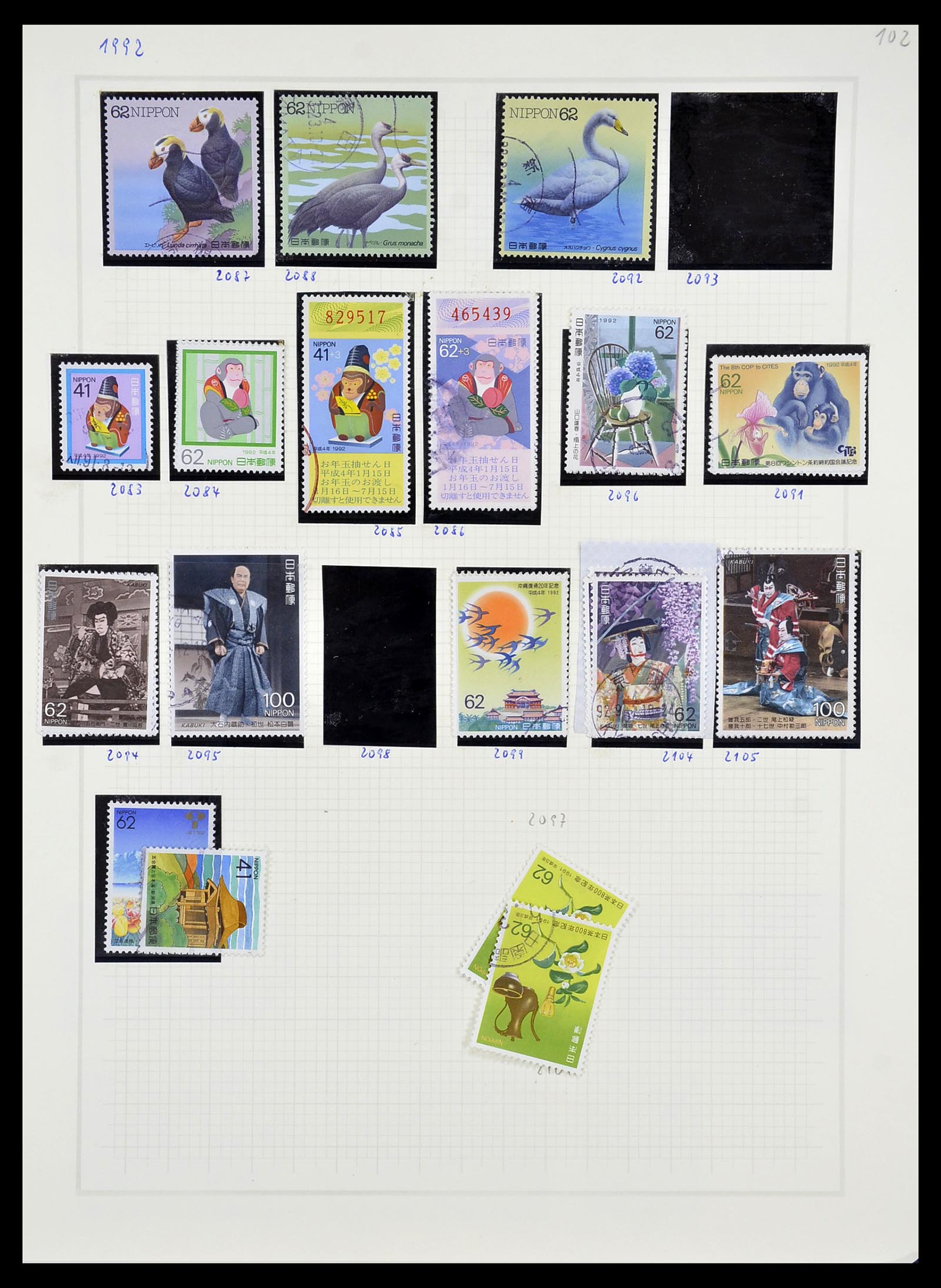 34226 265 - Postzegelverzameling 34226 Japan 1871-1998.