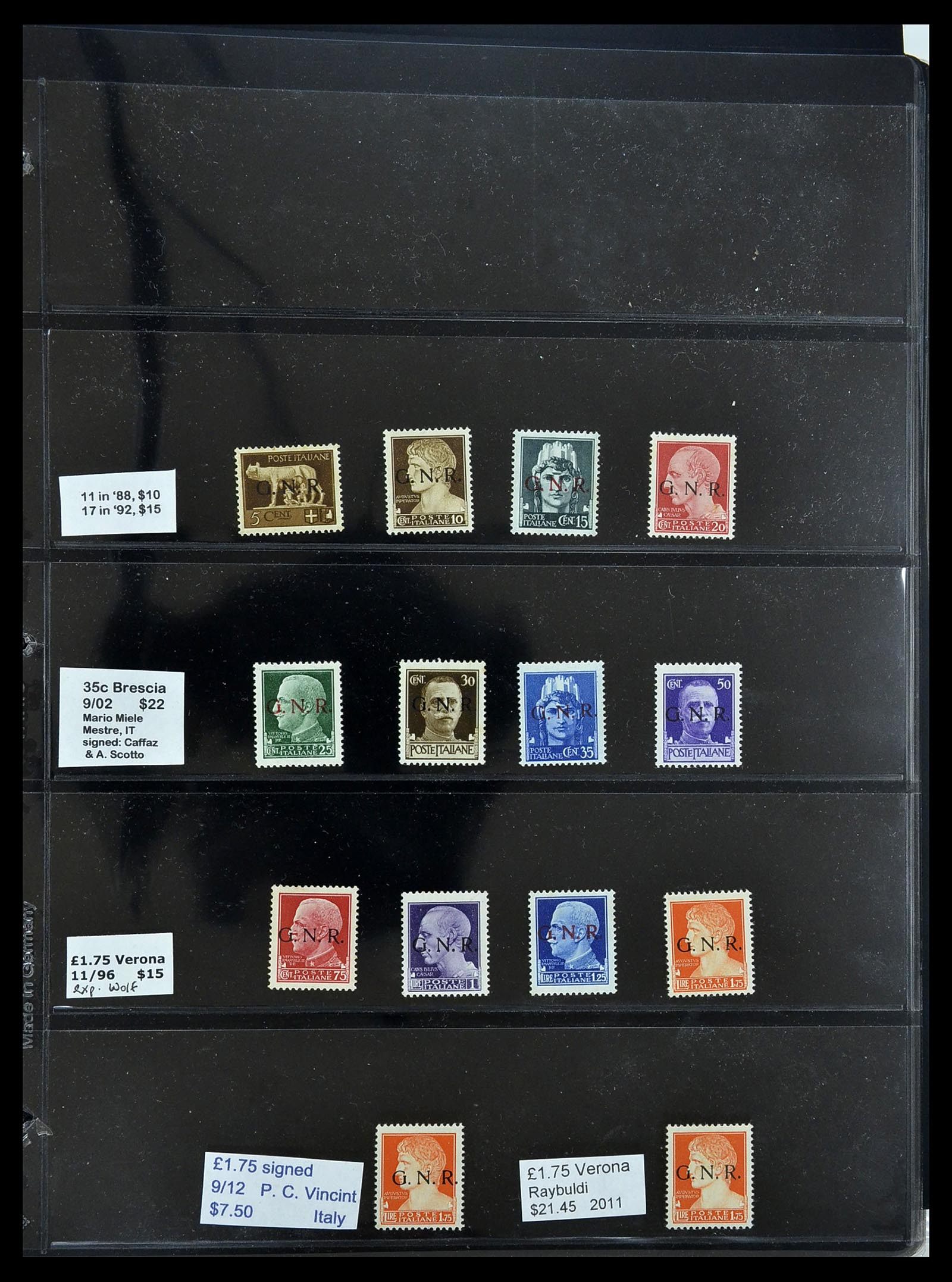 34227 002 - Postzegelverzameling 34227 Italië R.S.I. 1943-1945.