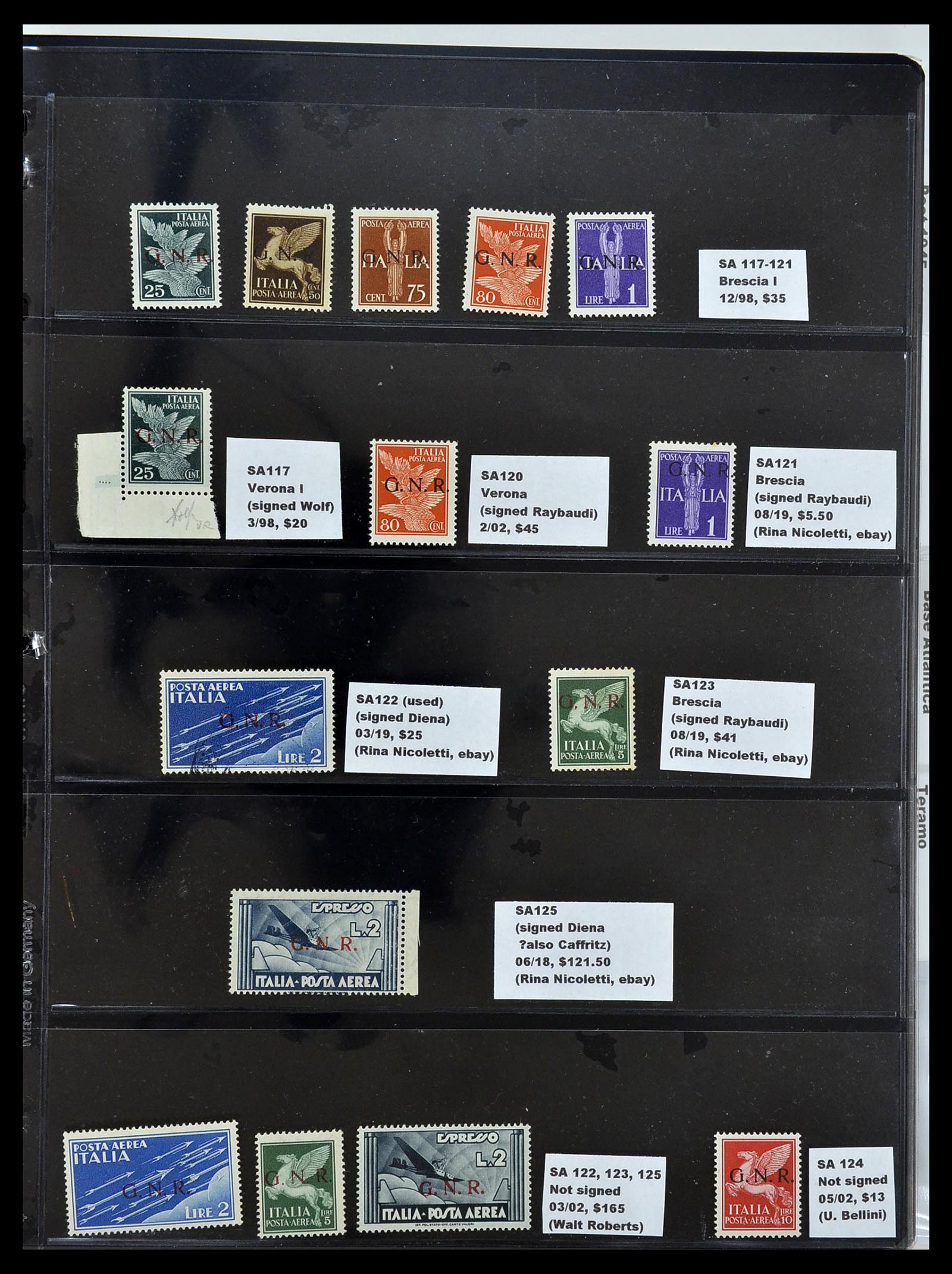 34227 005 - Postzegelverzameling 34227 Italië R.S.I. 1943-1945.