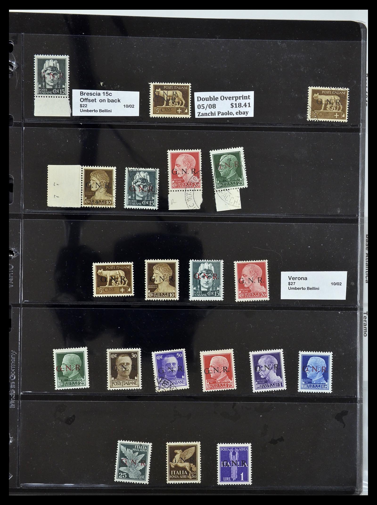 34227 006 - Postzegelverzameling 34227 Italië R.S.I. 1943-1945.