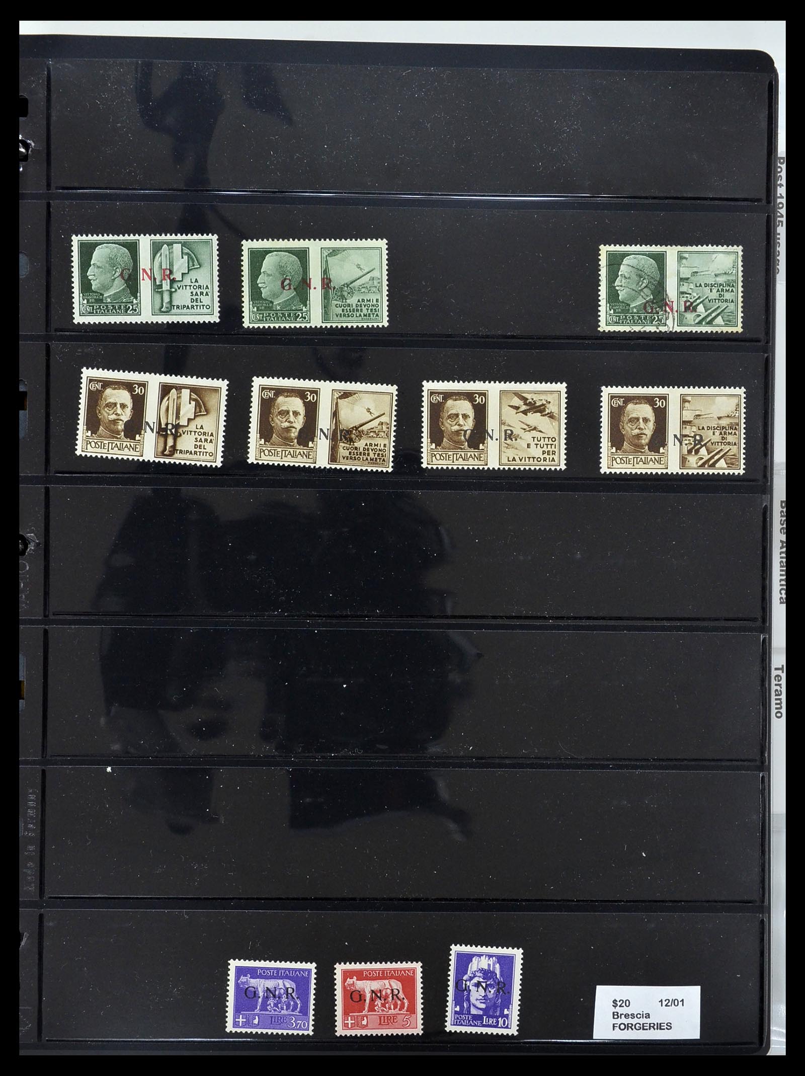 34227 010 - Postzegelverzameling 34227 Italië R.S.I. 1943-1945.