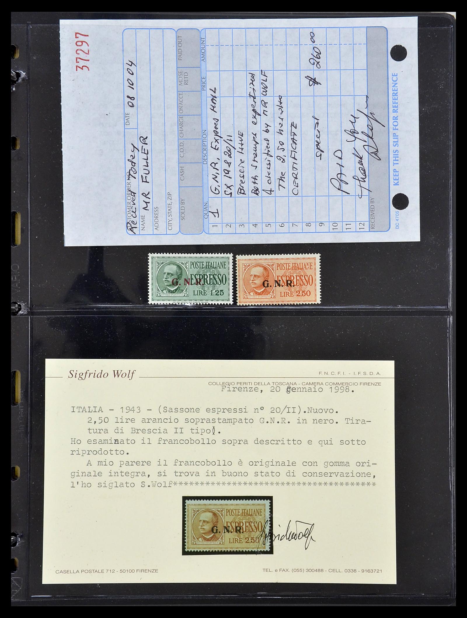 34227 015 - Postzegelverzameling 34227 Italië R.S.I. 1943-1945.