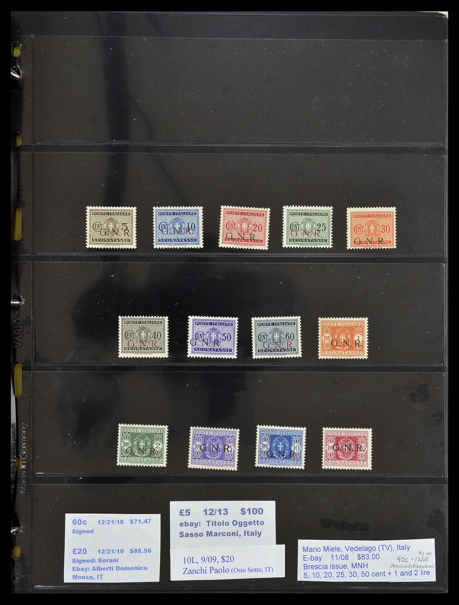 34227 016 - Postzegelverzameling 34227 Italië R.S.I. 1943-1945.