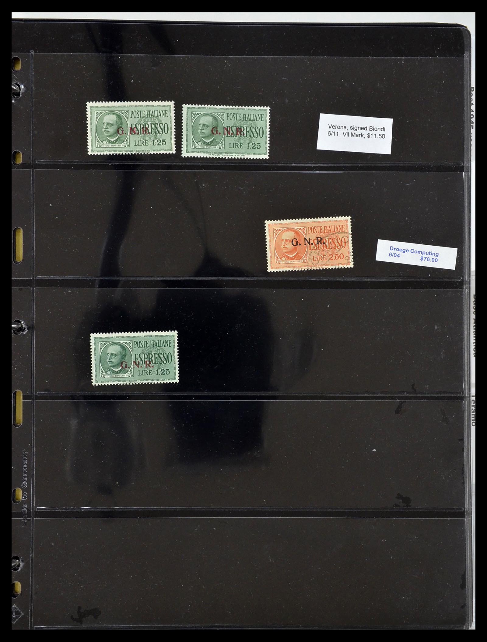 34227 017 - Postzegelverzameling 34227 Italië R.S.I. 1943-1945.