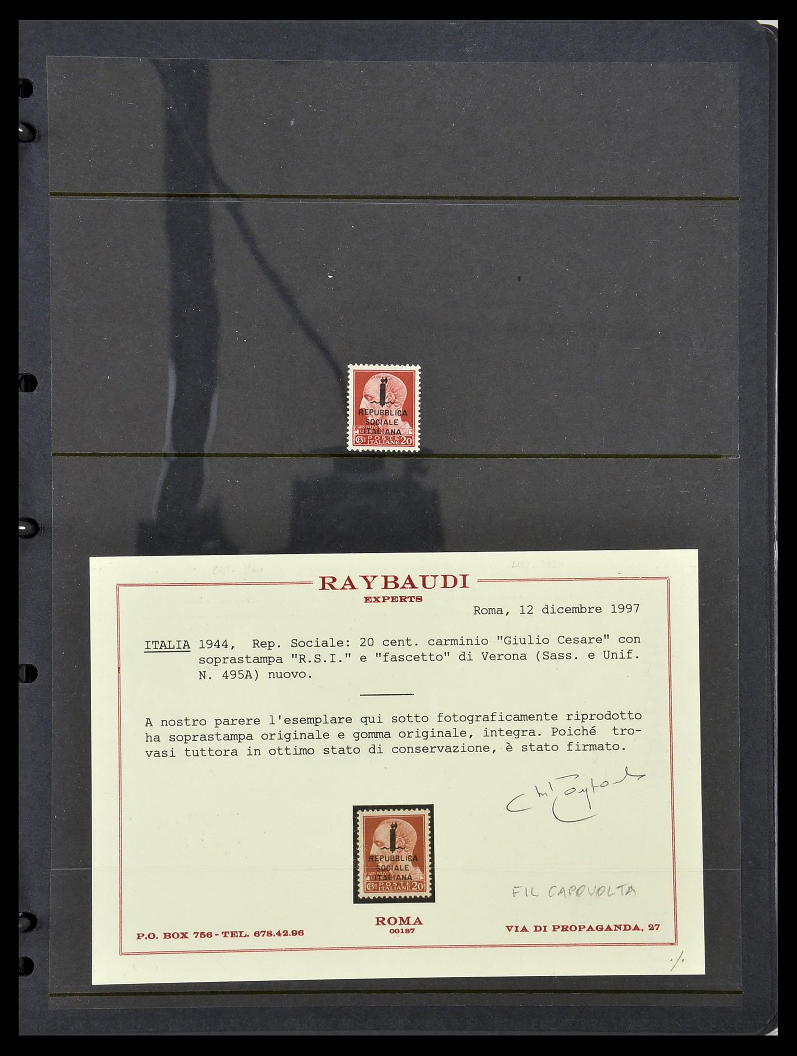 34227 024 - Postzegelverzameling 34227 Italië R.S.I. 1943-1945.