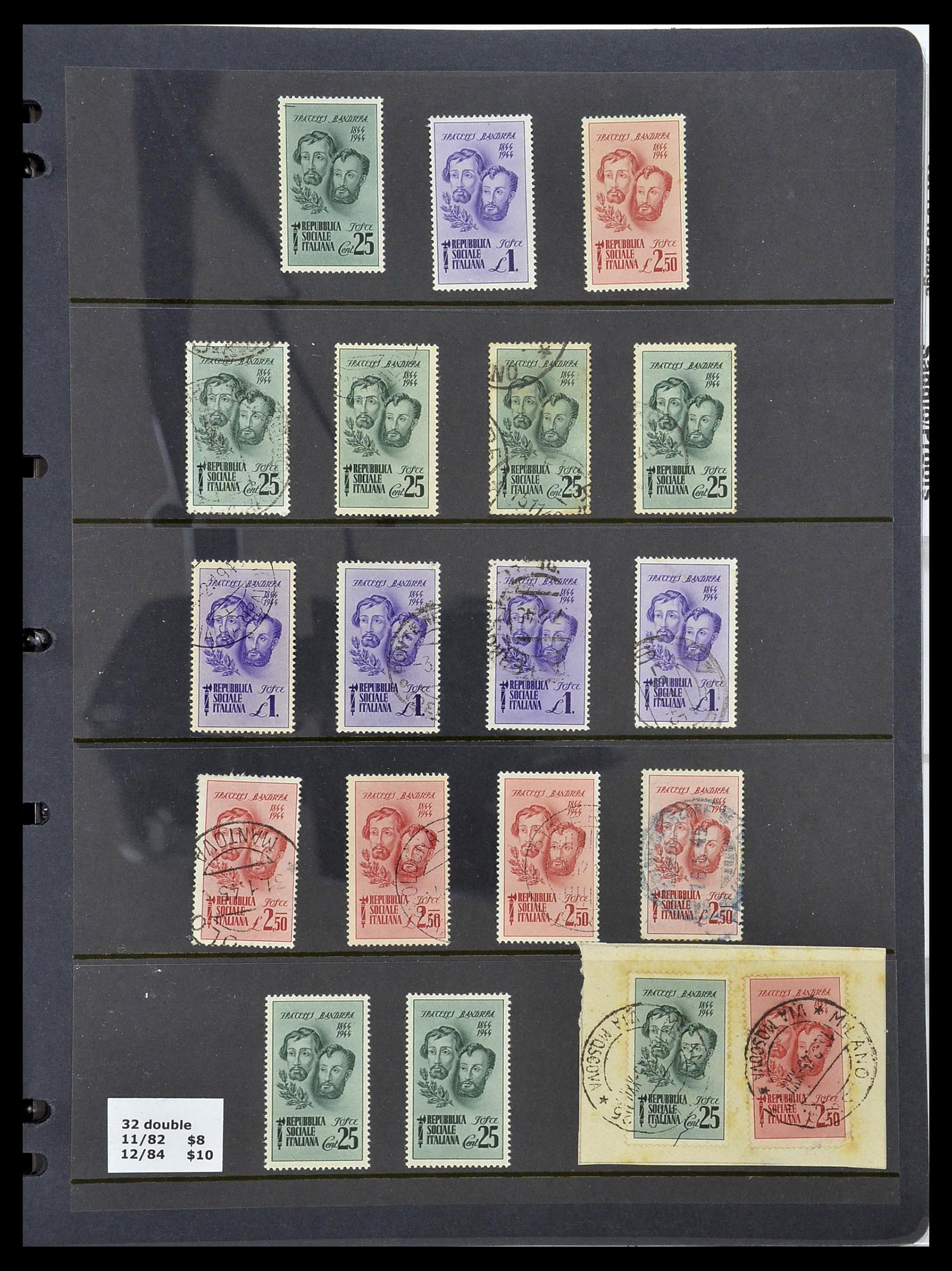 34227 030 - Stamp collection 34227 Italy R.S.I. 1943-1945.