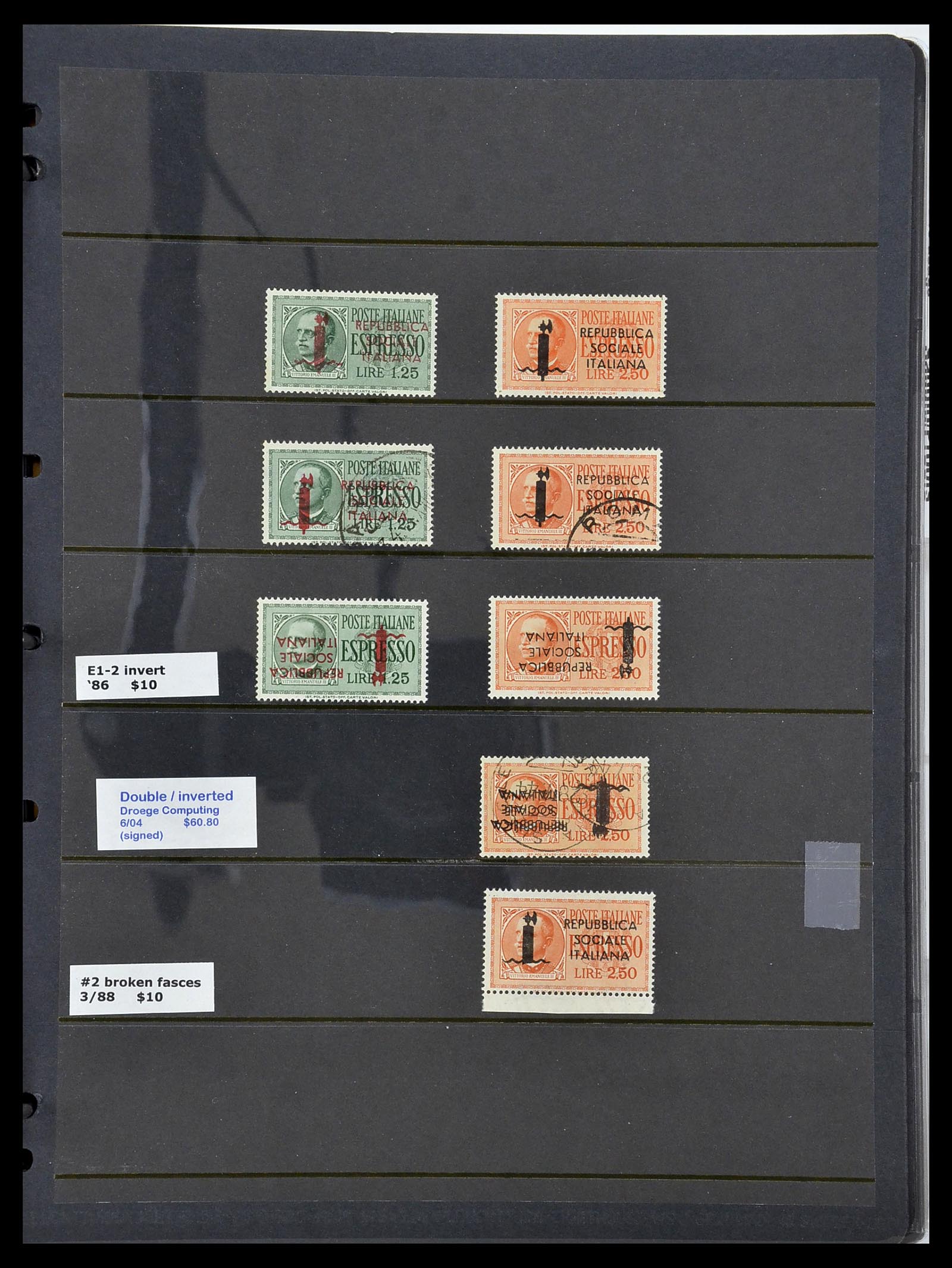 34227 037 - Postzegelverzameling 34227 Italië R.S.I. 1943-1945.