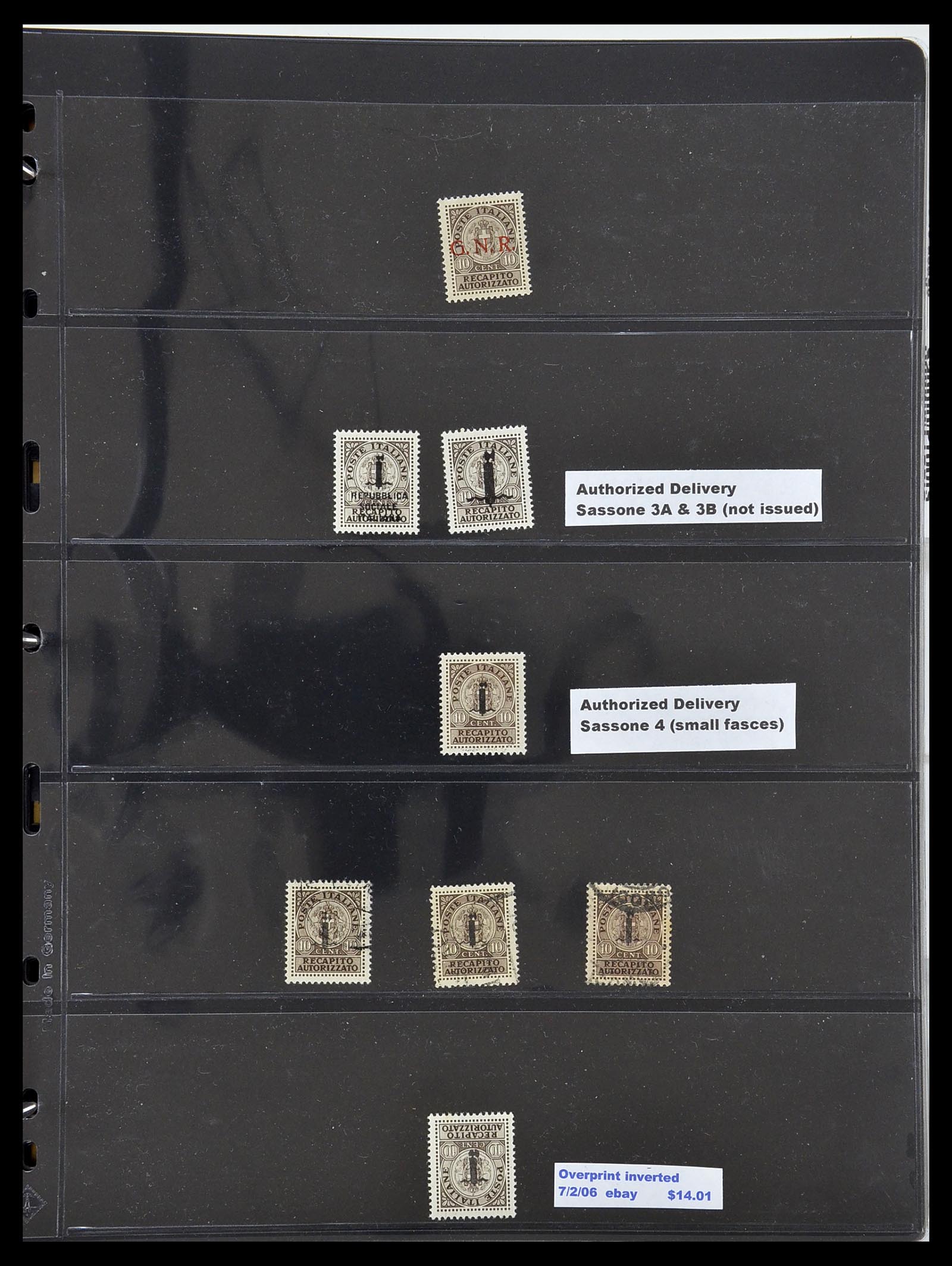 34227 039 - Postzegelverzameling 34227 Italië R.S.I. 1943-1945.