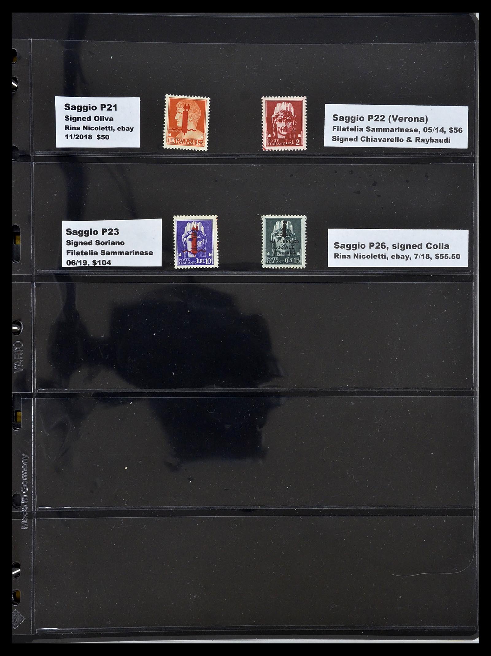 34227 053 - Postzegelverzameling 34227 Italië R.S.I. 1943-1945.