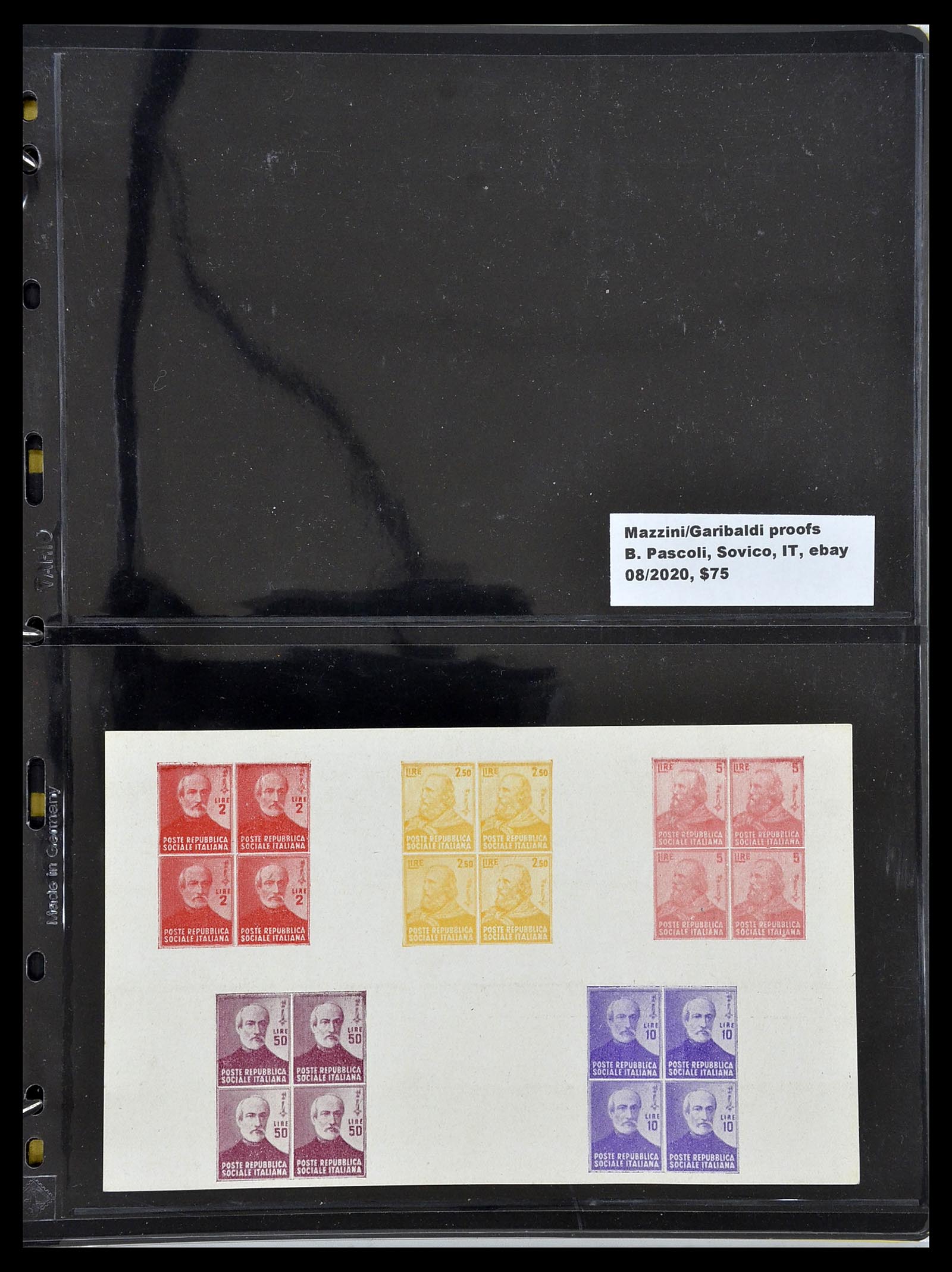 34227 057 - Postzegelverzameling 34227 Italië R.S.I. 1943-1945.