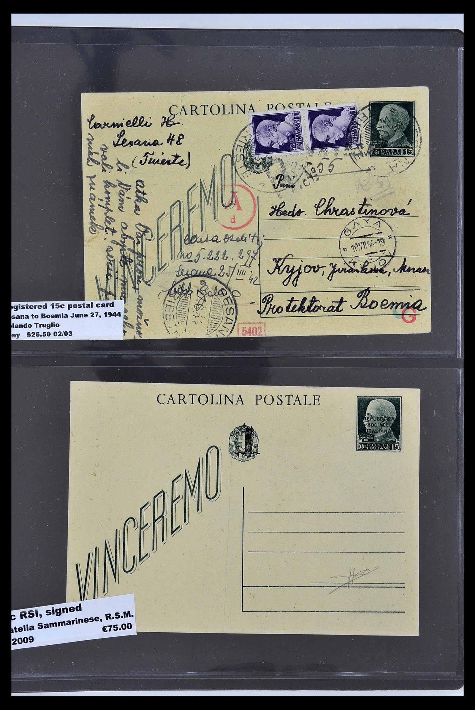 34227 082 - Postzegelverzameling 34227 Italië R.S.I. 1943-1945.