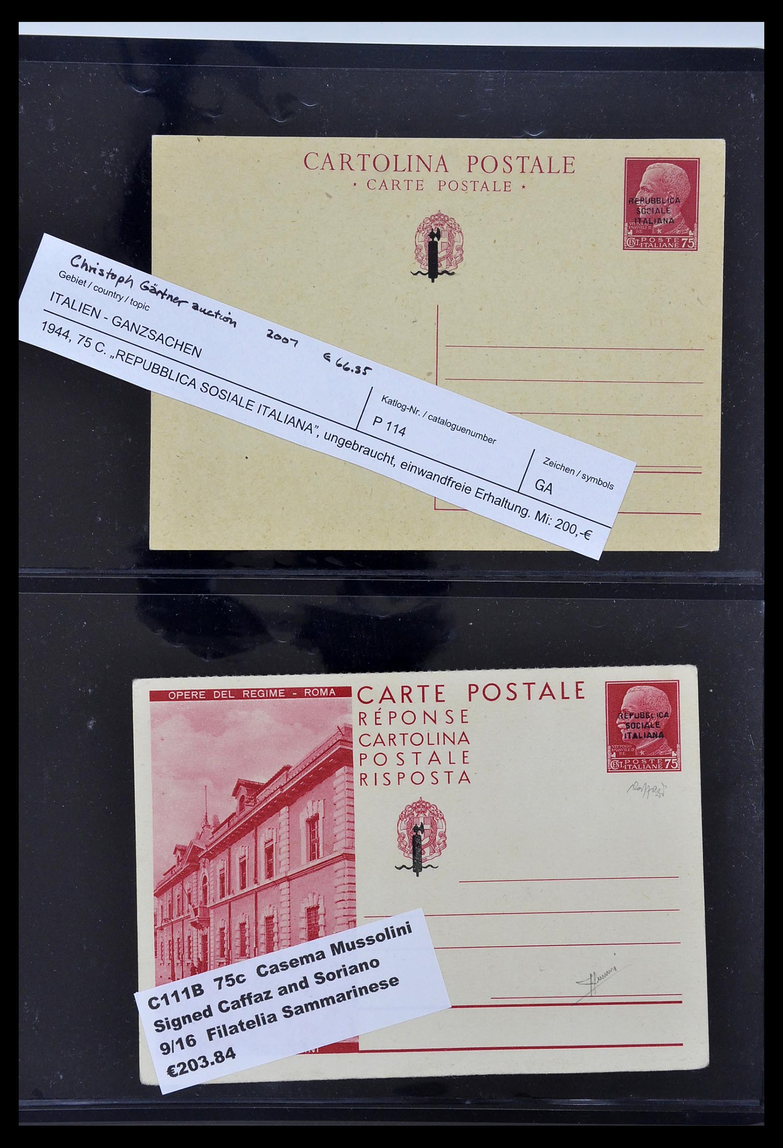 34227 085 - Postzegelverzameling 34227 Italië R.S.I. 1943-1945.
