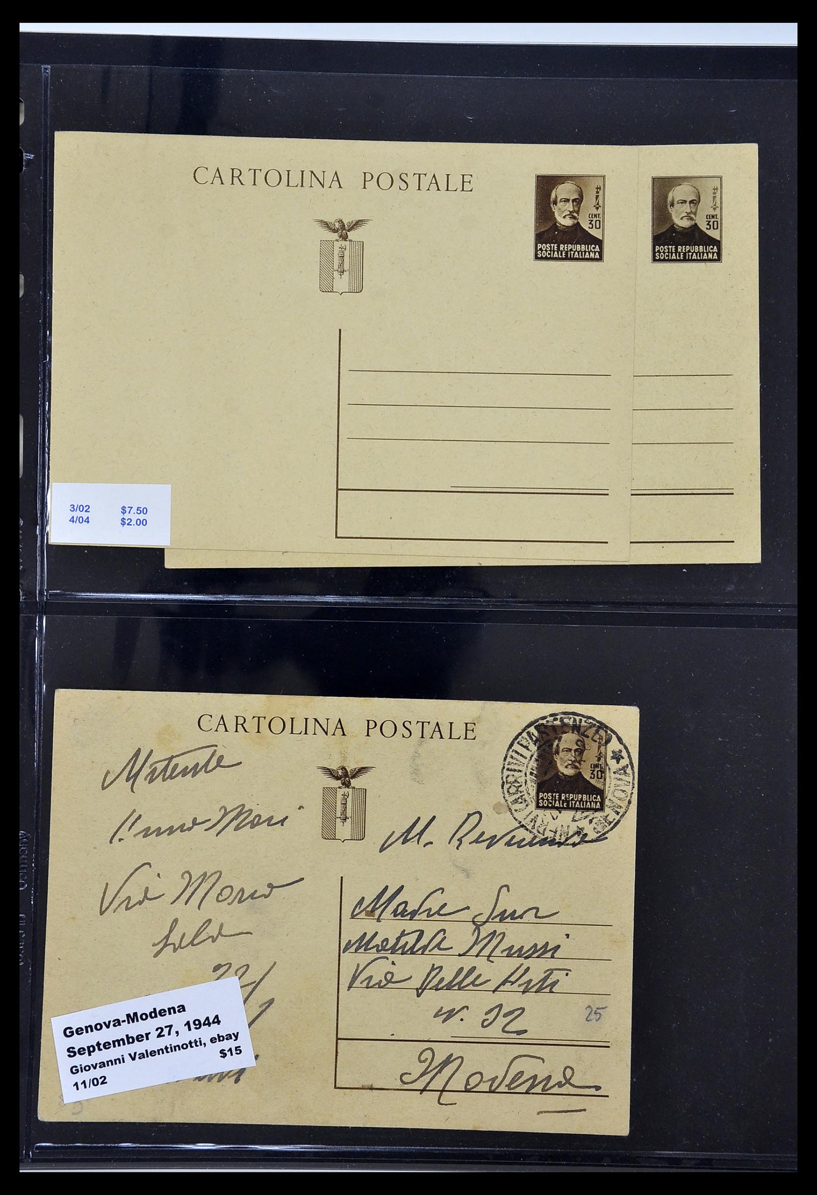 34227 086 - Postzegelverzameling 34227 Italië R.S.I. 1943-1945.