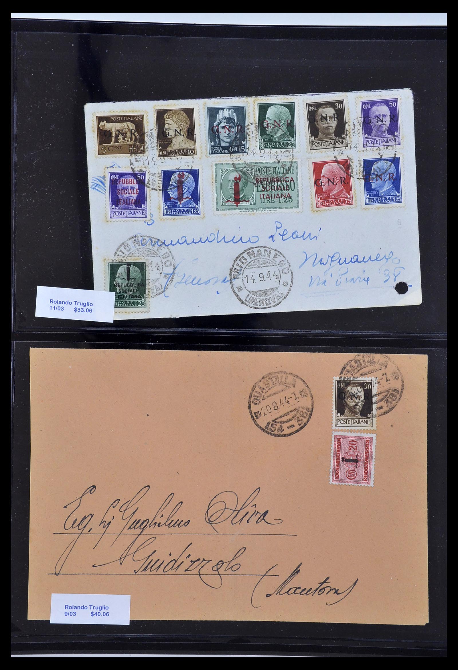 34227 091 - Postzegelverzameling 34227 Italië R.S.I. 1943-1945.