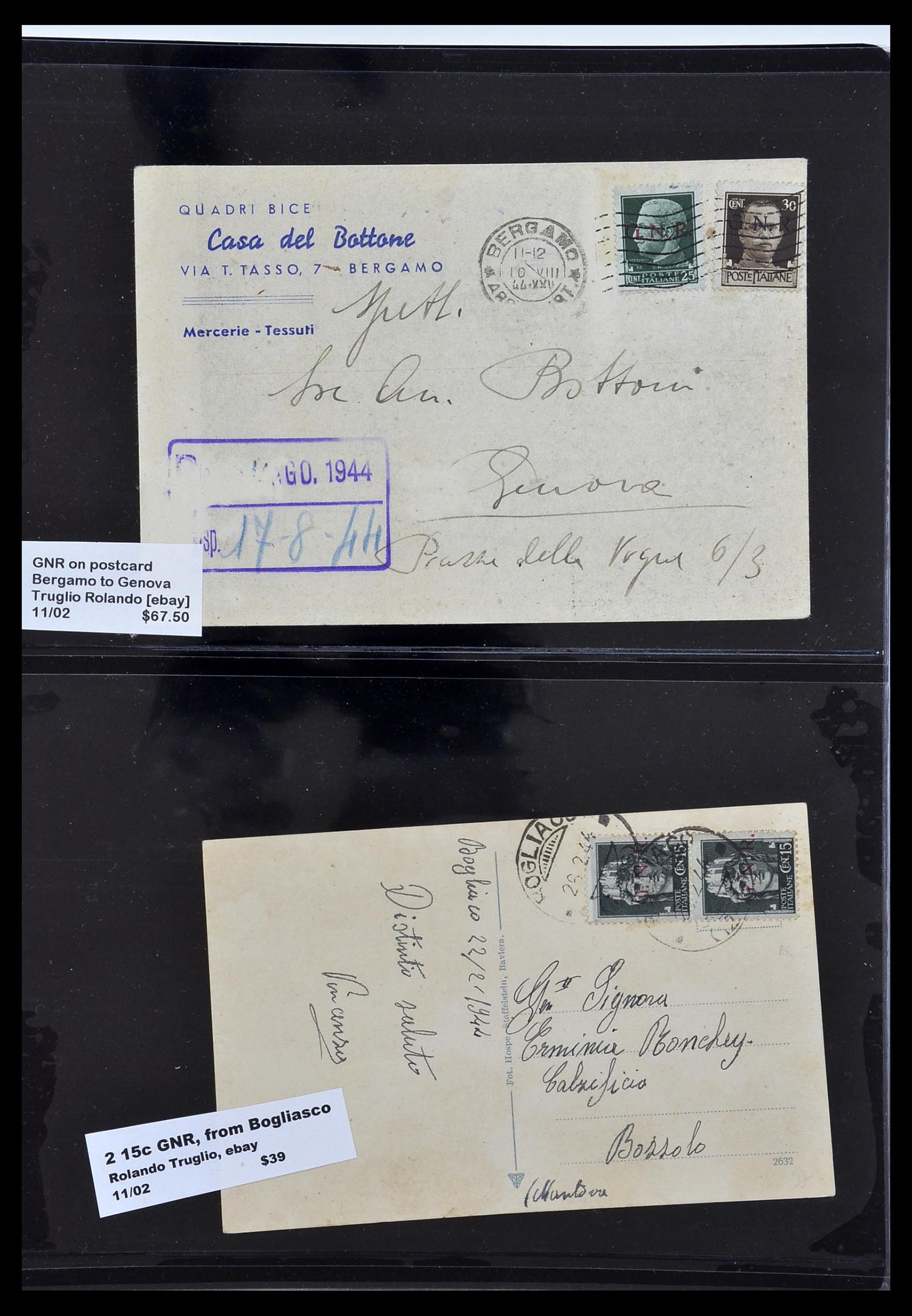 34227 094 - Postzegelverzameling 34227 Italië R.S.I. 1943-1945.