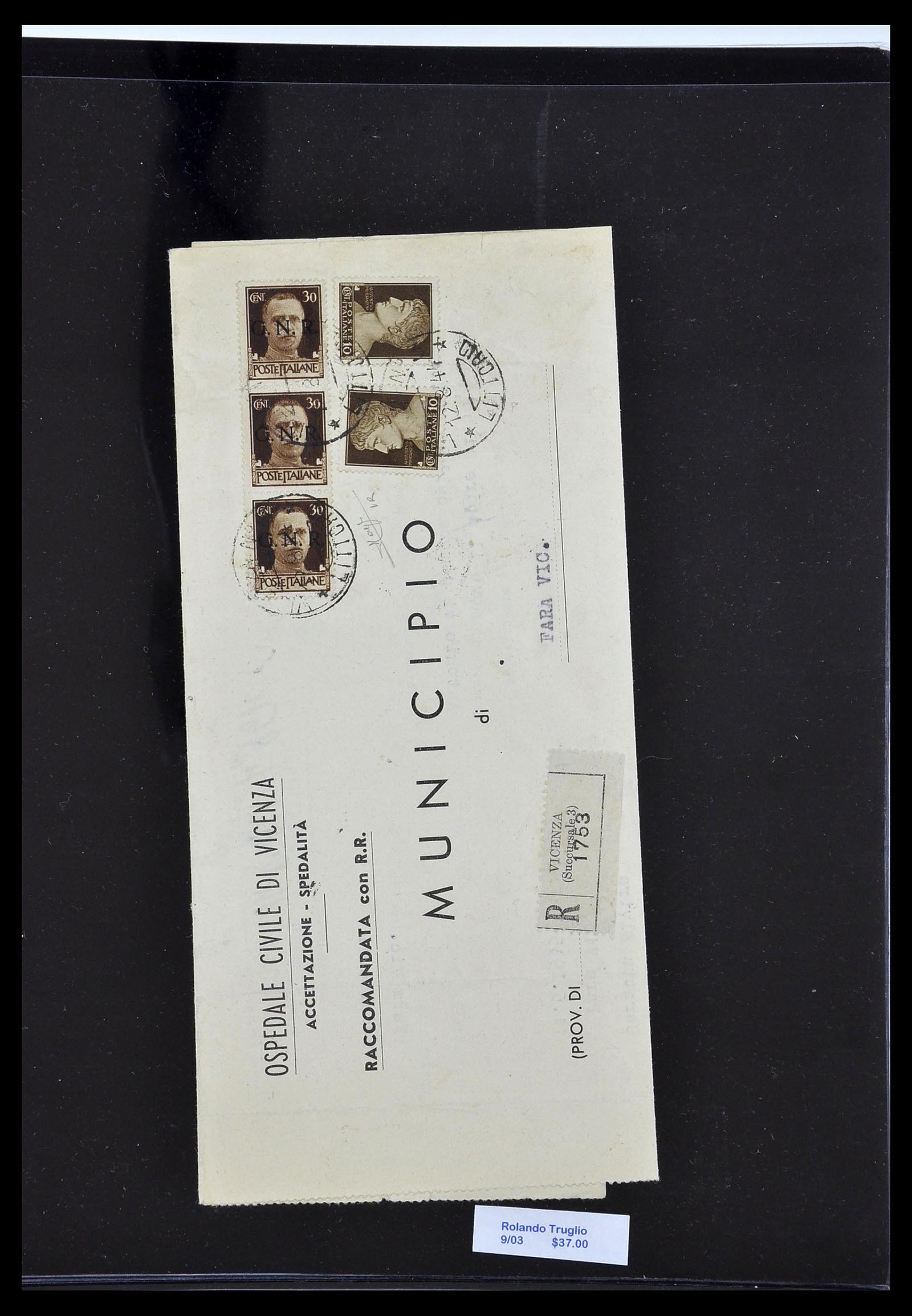 34227 095 - Postzegelverzameling 34227 Italië R.S.I. 1943-1945.