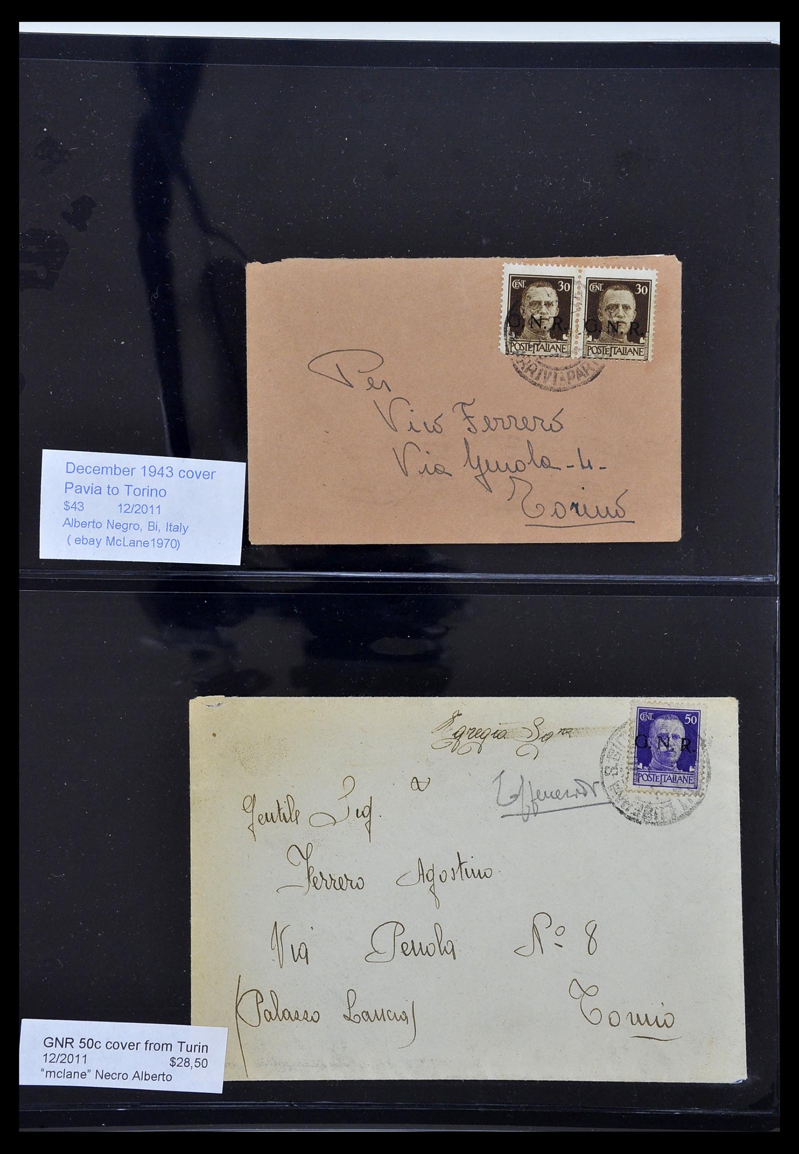 34227 096 - Postzegelverzameling 34227 Italië R.S.I. 1943-1945.
