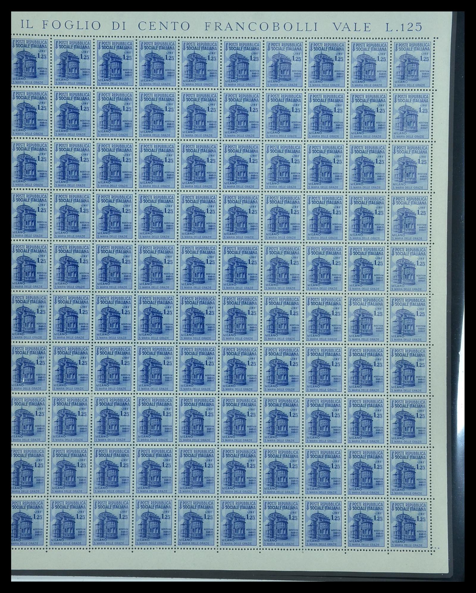 34227 182 - Stamp collection 34227 Italy R.S.I. 1943-1945.