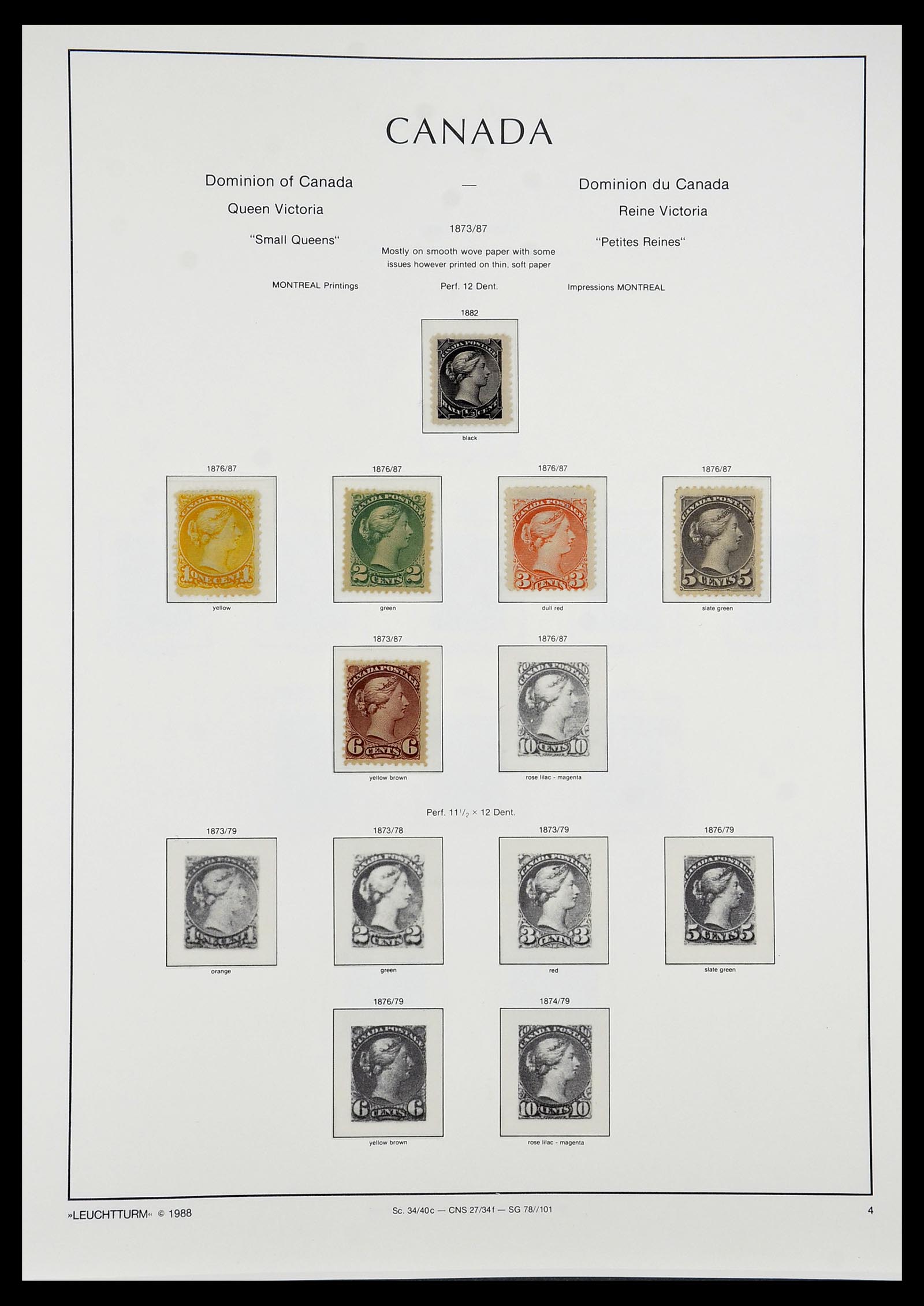 34228 001 - Postzegelverzameling 34228 Canada 1882-2011.