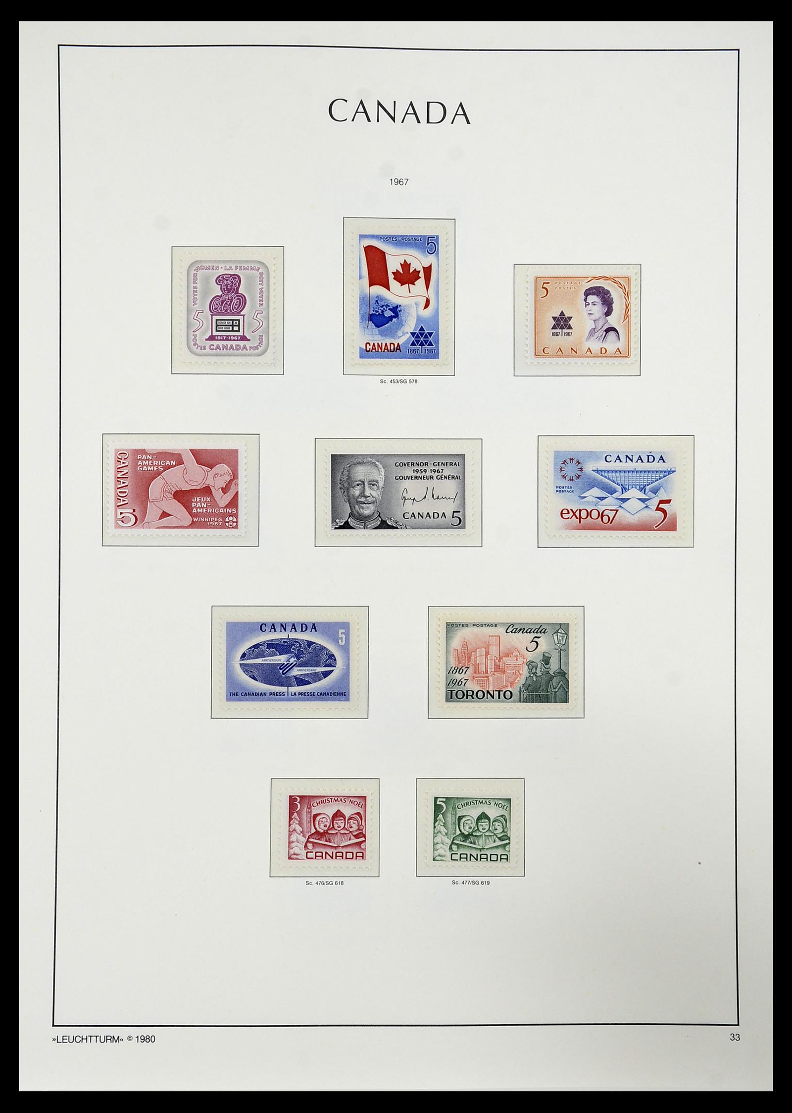 34228 044 - Postzegelverzameling 34228 Canada 1882-2011.