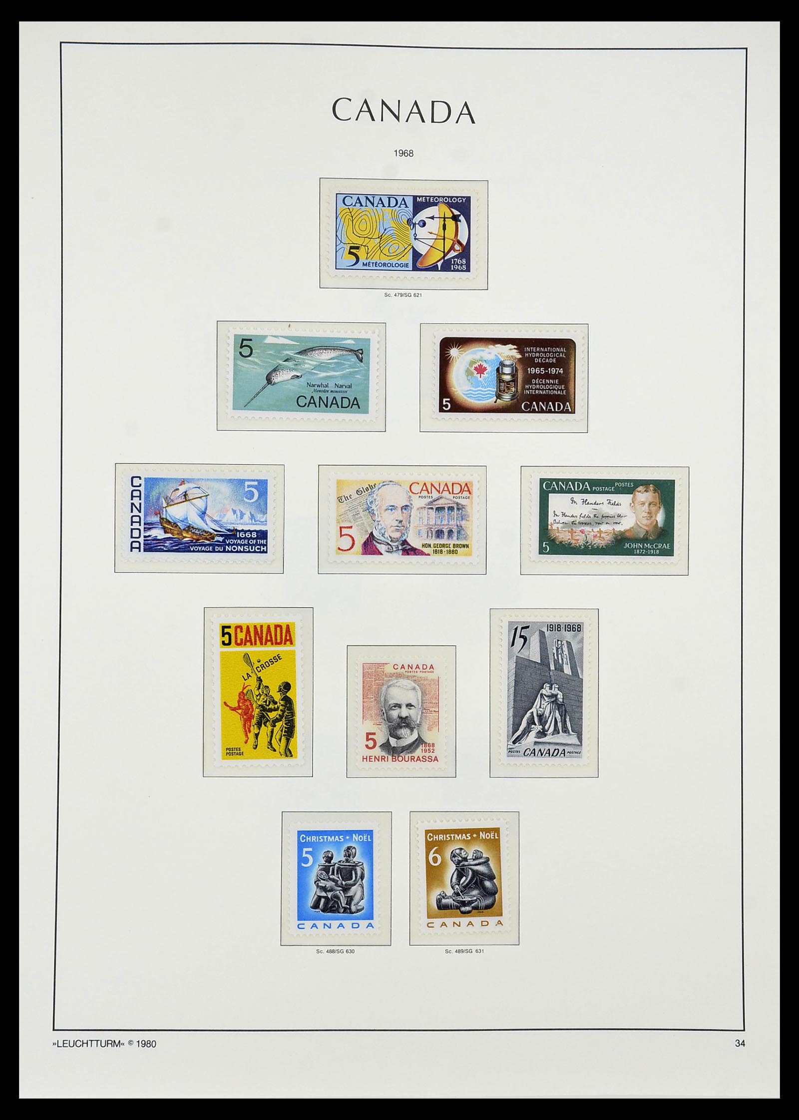34228 045 - Postzegelverzameling 34228 Canada 1882-2011.