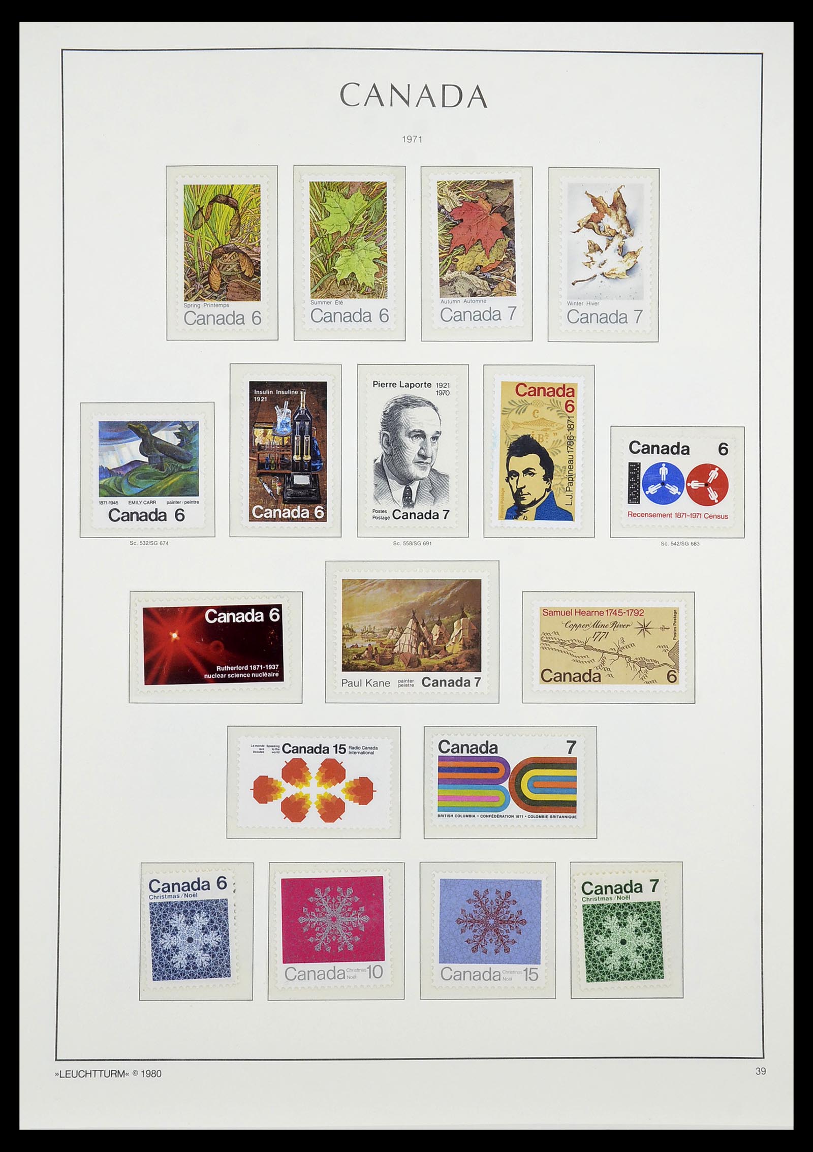 34228 055 - Postzegelverzameling 34228 Canada 1882-2011.