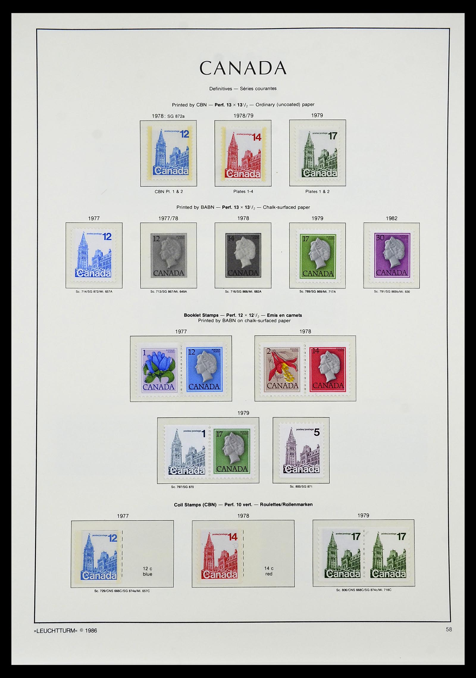 34228 075 - Postzegelverzameling 34228 Canada 1882-2011.