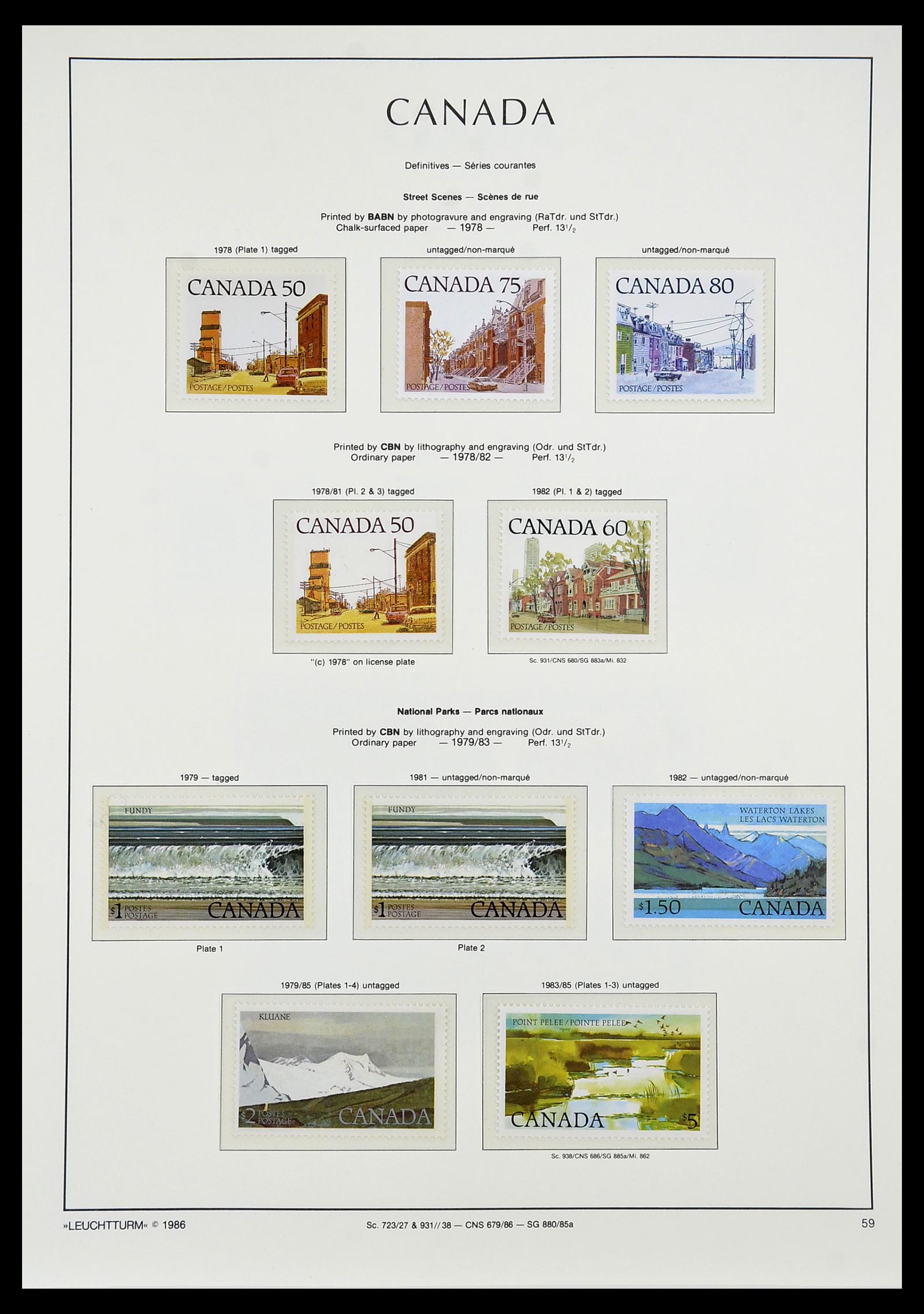 34228 076 - Postzegelverzameling 34228 Canada 1882-2011.
