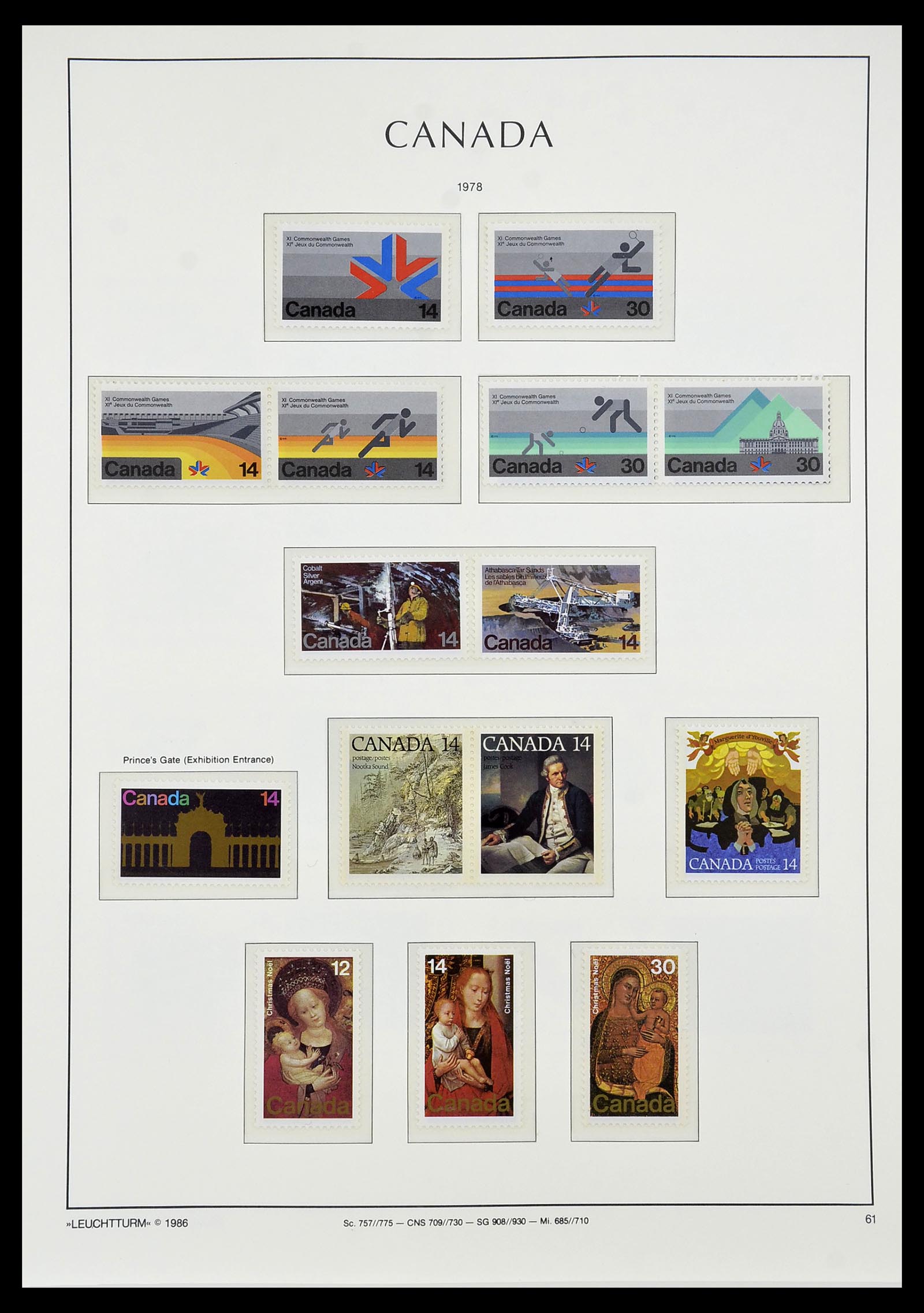 34228 078 - Postzegelverzameling 34228 Canada 1882-2011.