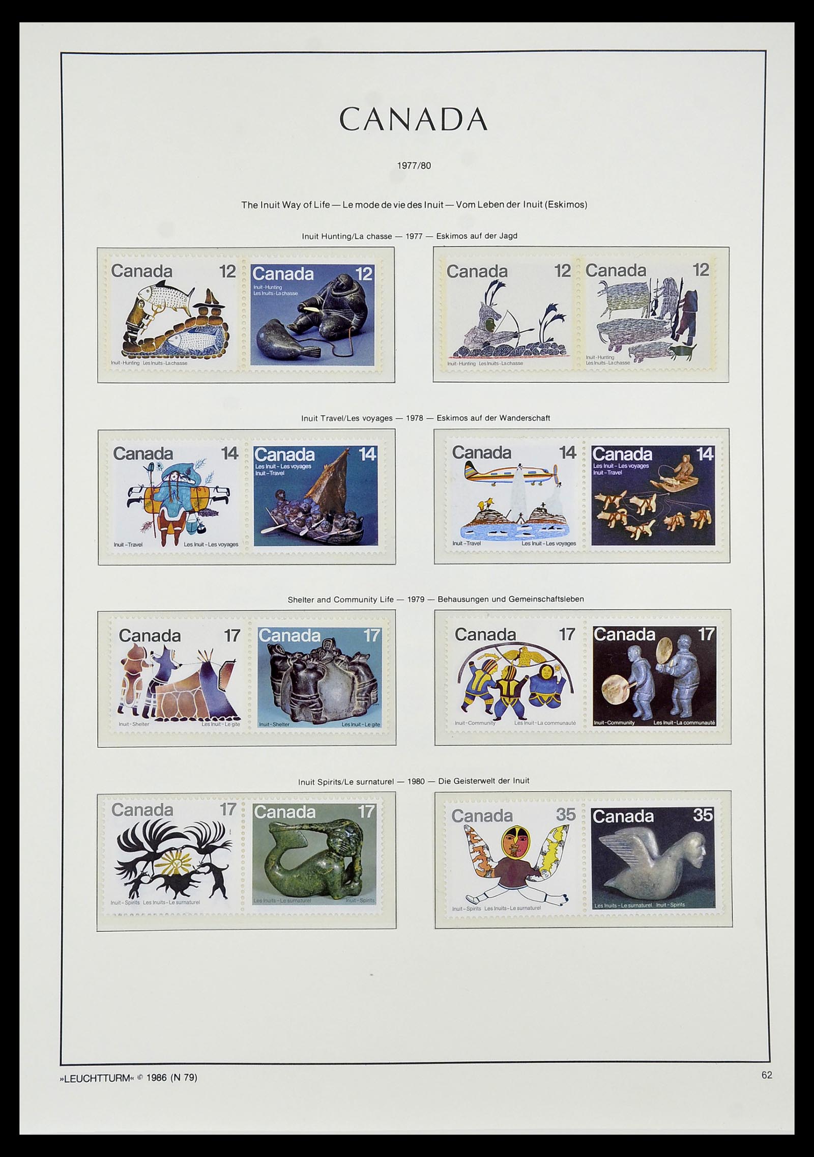 34228 079 - Postzegelverzameling 34228 Canada 1882-2011.