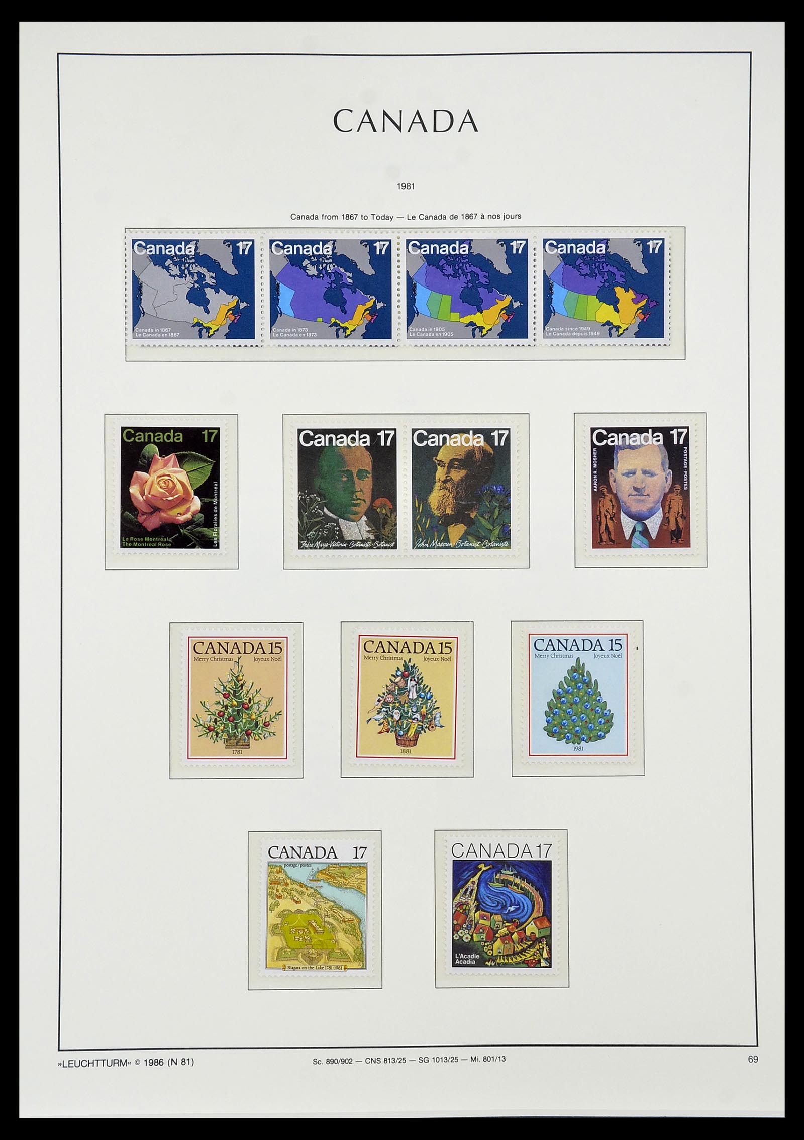 34228 086 - Postzegelverzameling 34228 Canada 1882-2011.