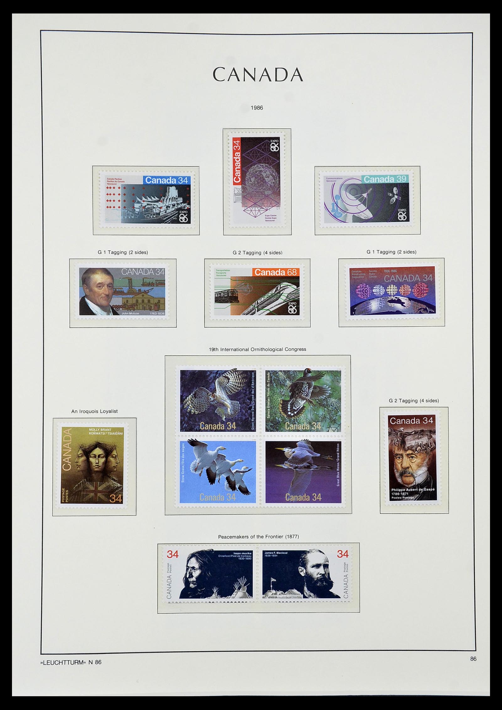 34228 107 - Postzegelverzameling 34228 Canada 1882-2011.