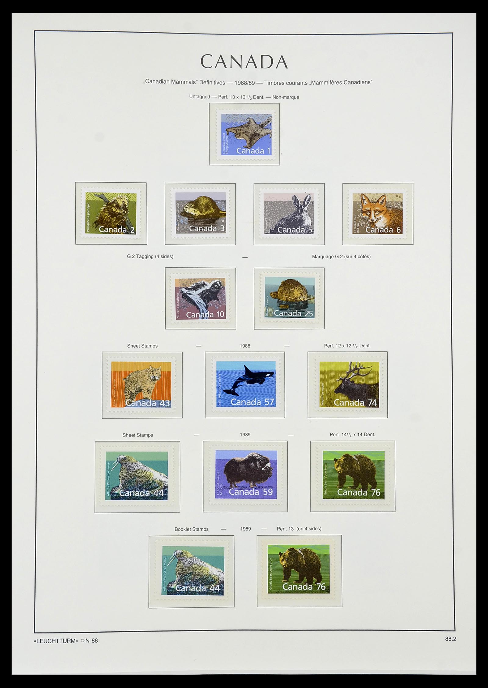 34228 115 - Postzegelverzameling 34228 Canada 1882-2011.
