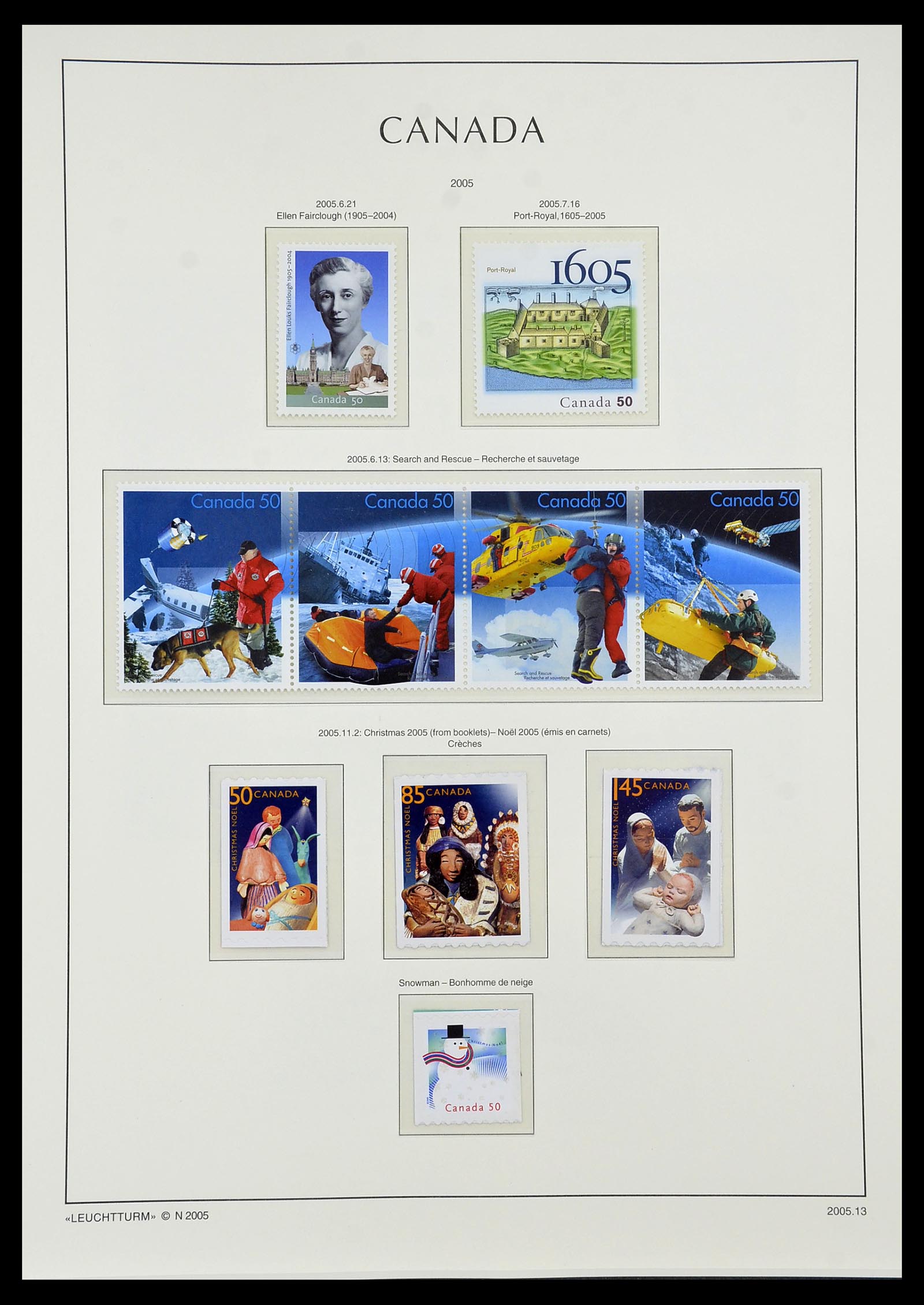 34228 281 - Postzegelverzameling 34228 Canada 1882-2011.