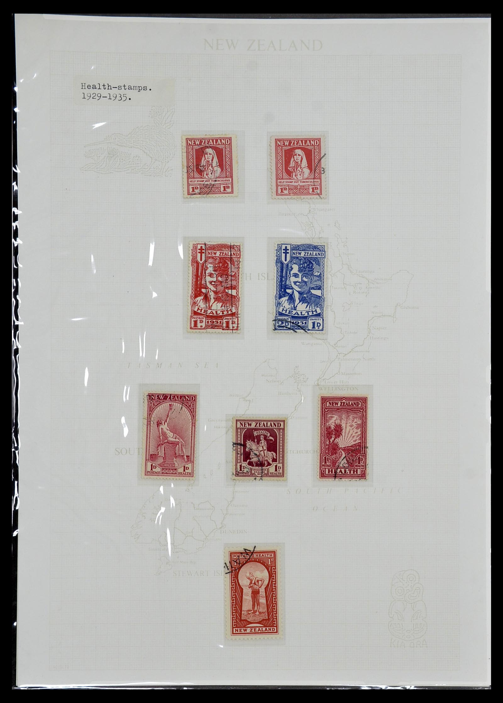 34229 001 - Postzegelverzameling 34229 Nieuw Zeeland 1929-1992.