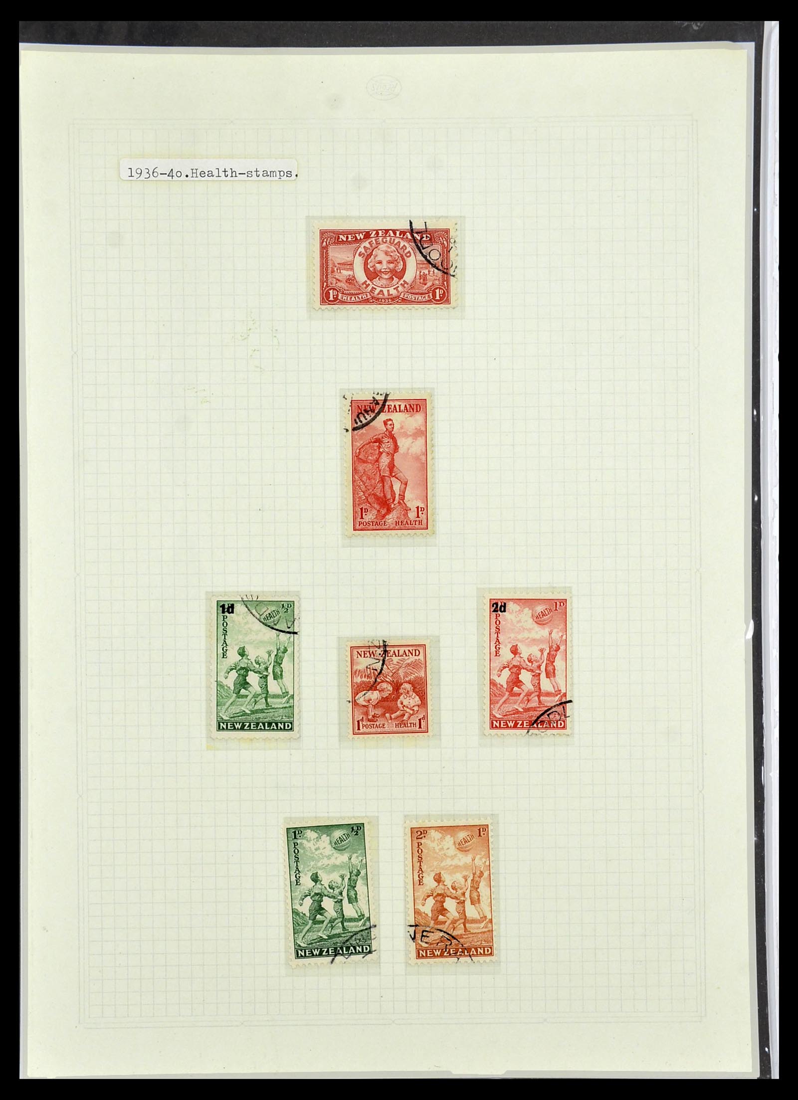 34229 002 - Postzegelverzameling 34229 Nieuw Zeeland 1929-1992.