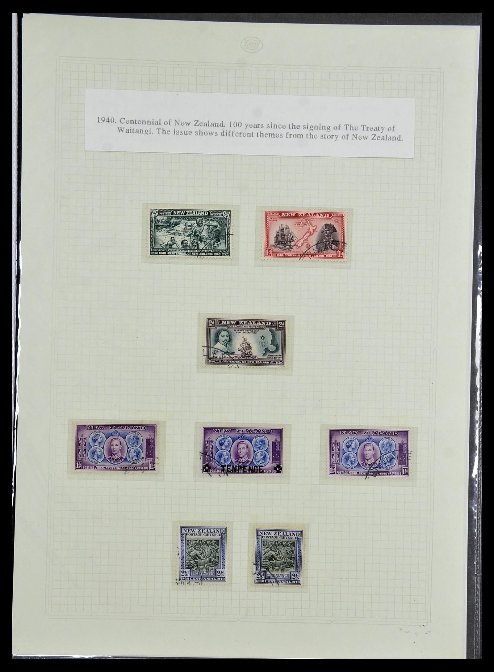 34229 003 - Postzegelverzameling 34229 Nieuw Zeeland 1929-1992.