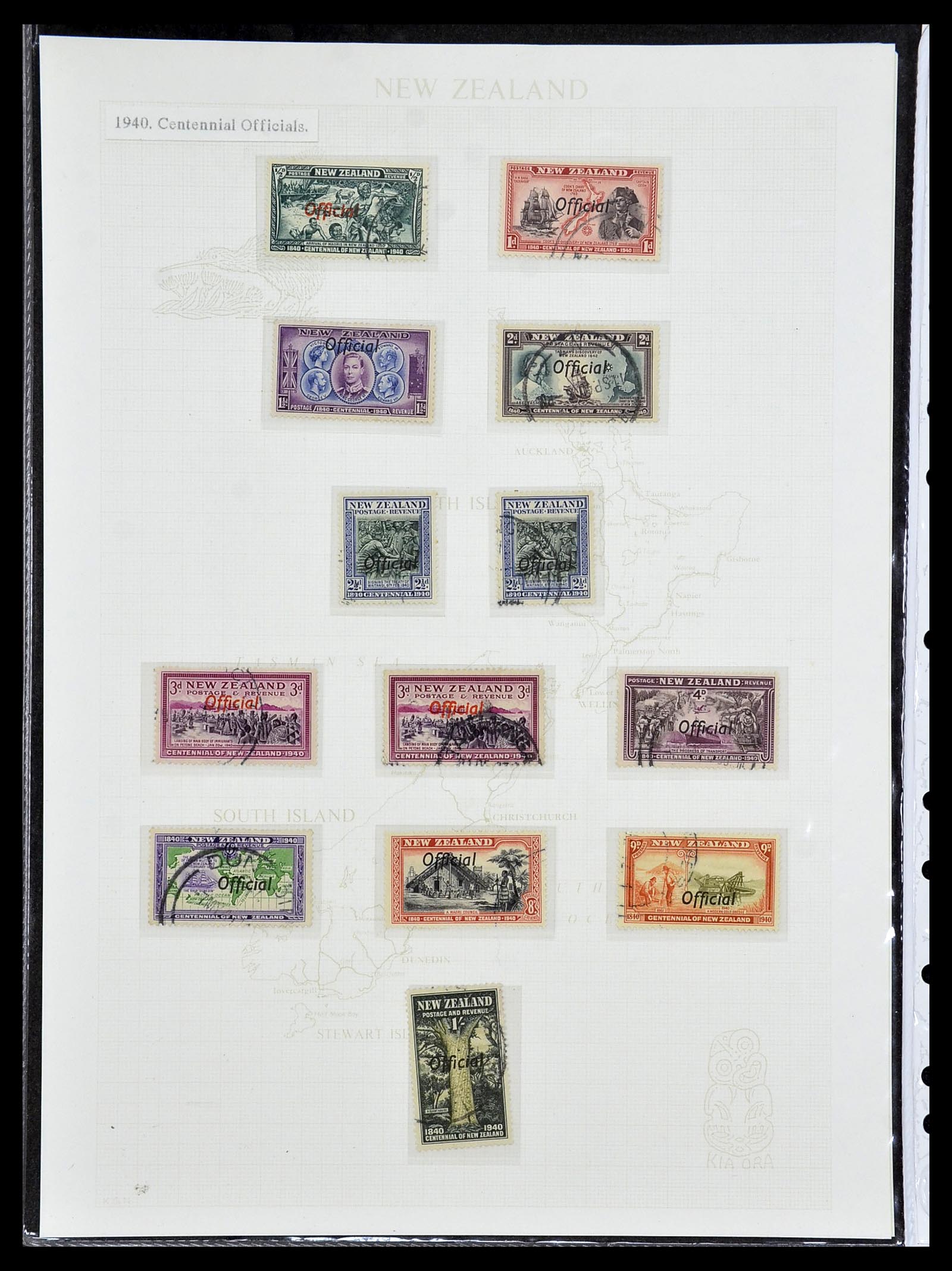 34229 004 - Postzegelverzameling 34229 Nieuw Zeeland 1929-1992.