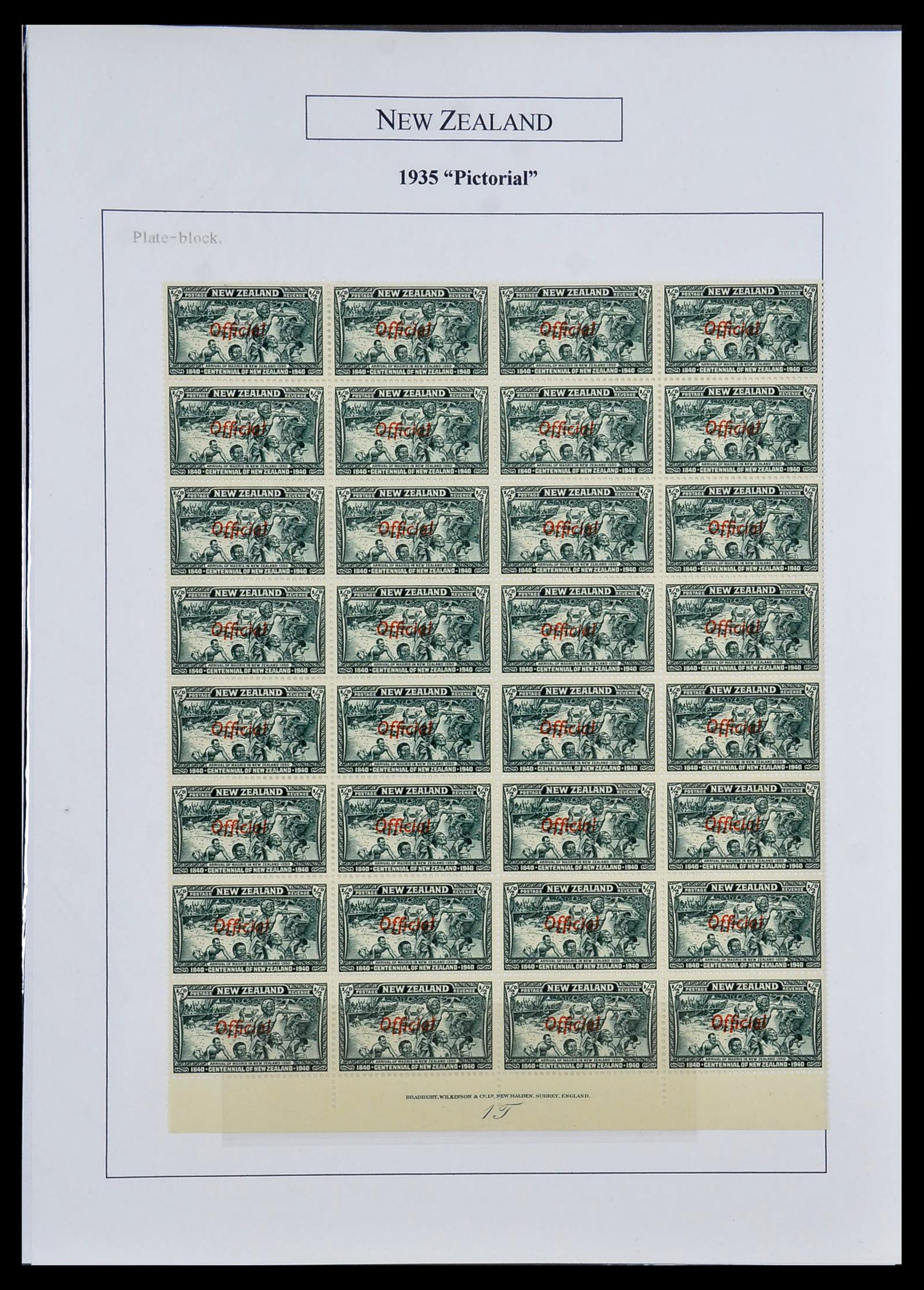 34229 005 - Postzegelverzameling 34229 Nieuw Zeeland 1929-1992.