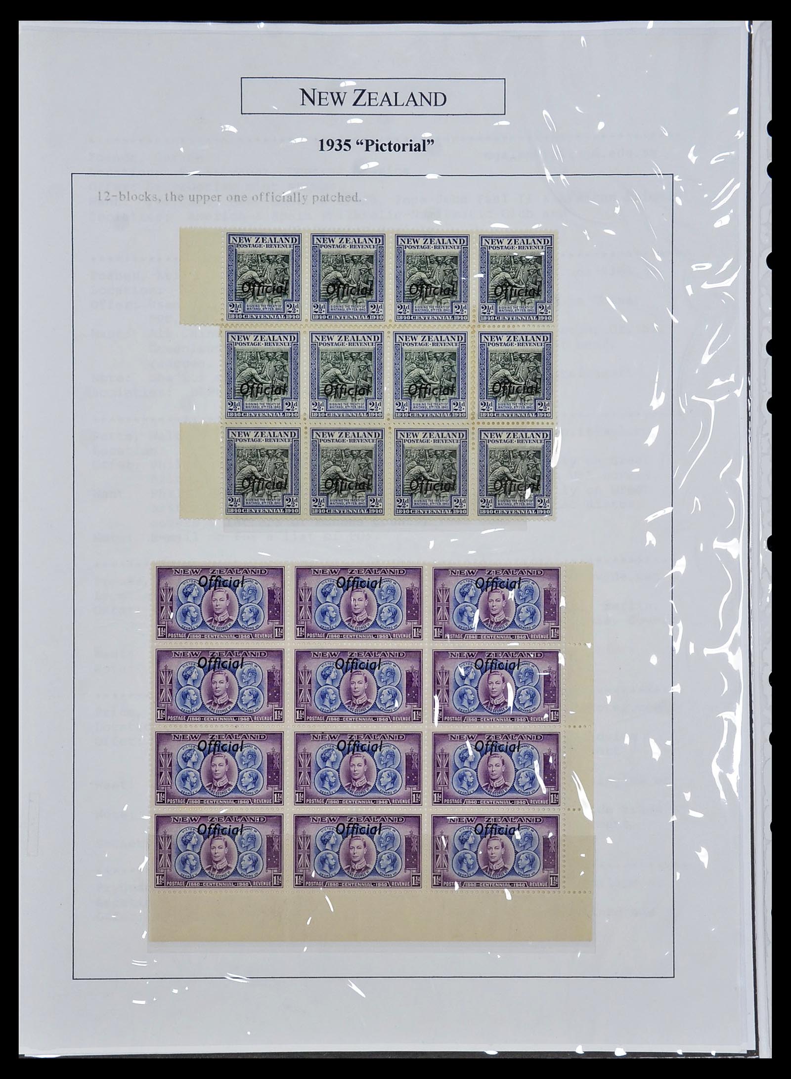 34229 006 - Postzegelverzameling 34229 Nieuw Zeeland 1929-1992.