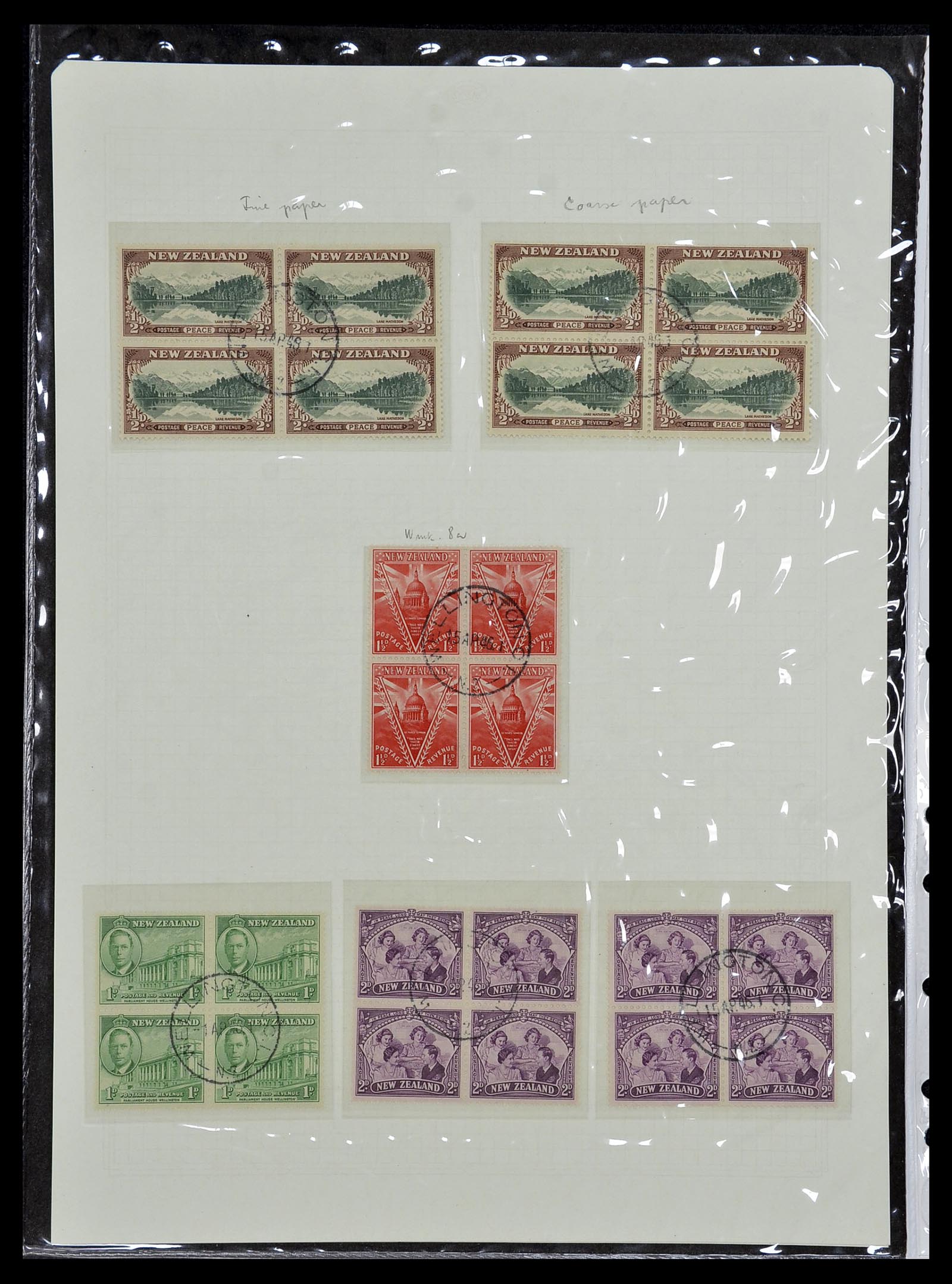 34229 010 - Postzegelverzameling 34229 Nieuw Zeeland 1929-1992.