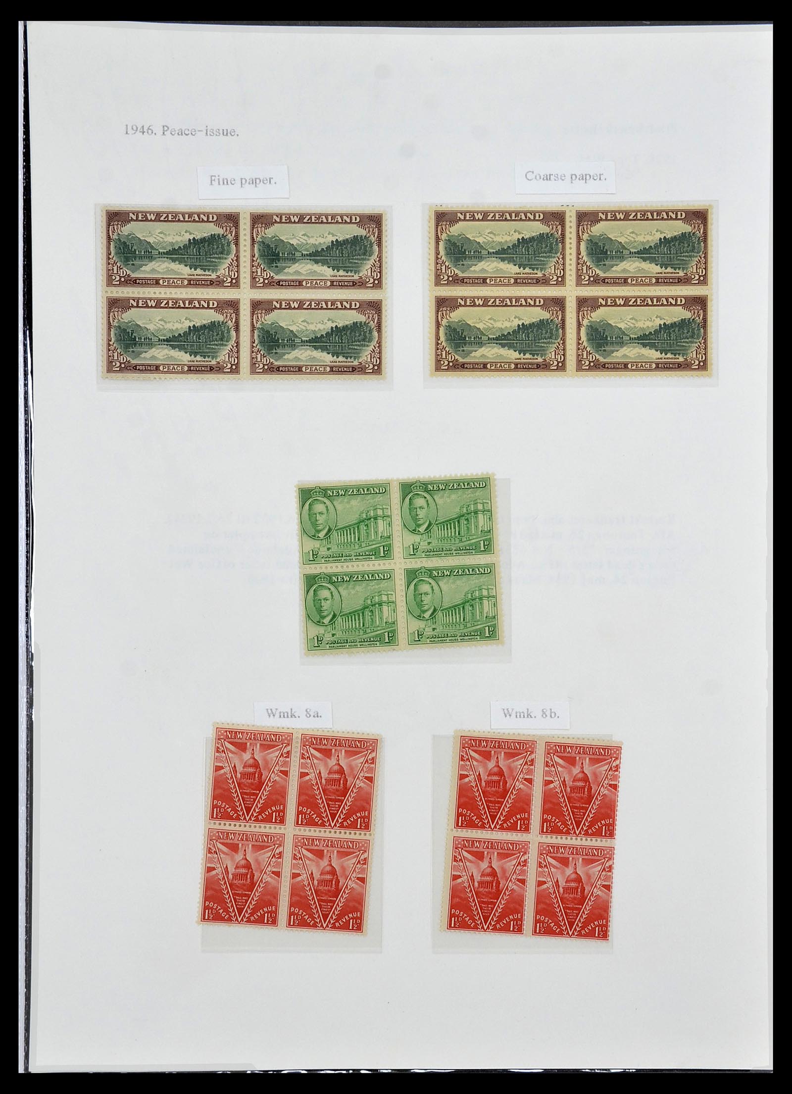 34229 013 - Postzegelverzameling 34229 Nieuw Zeeland 1929-1992.