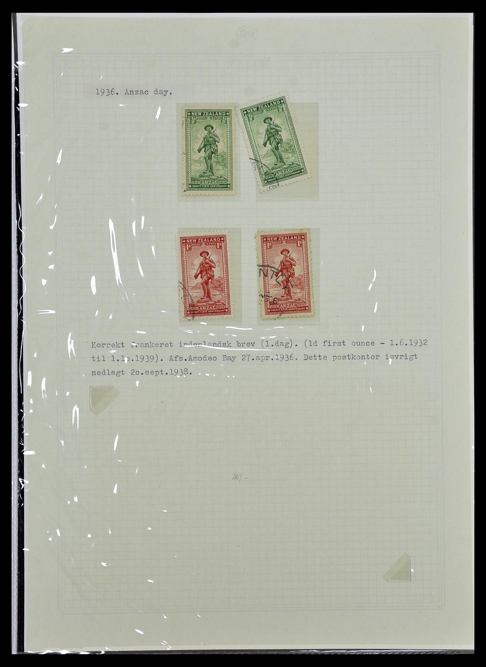 34229 017 - Postzegelverzameling 34229 Nieuw Zeeland 1929-1992.