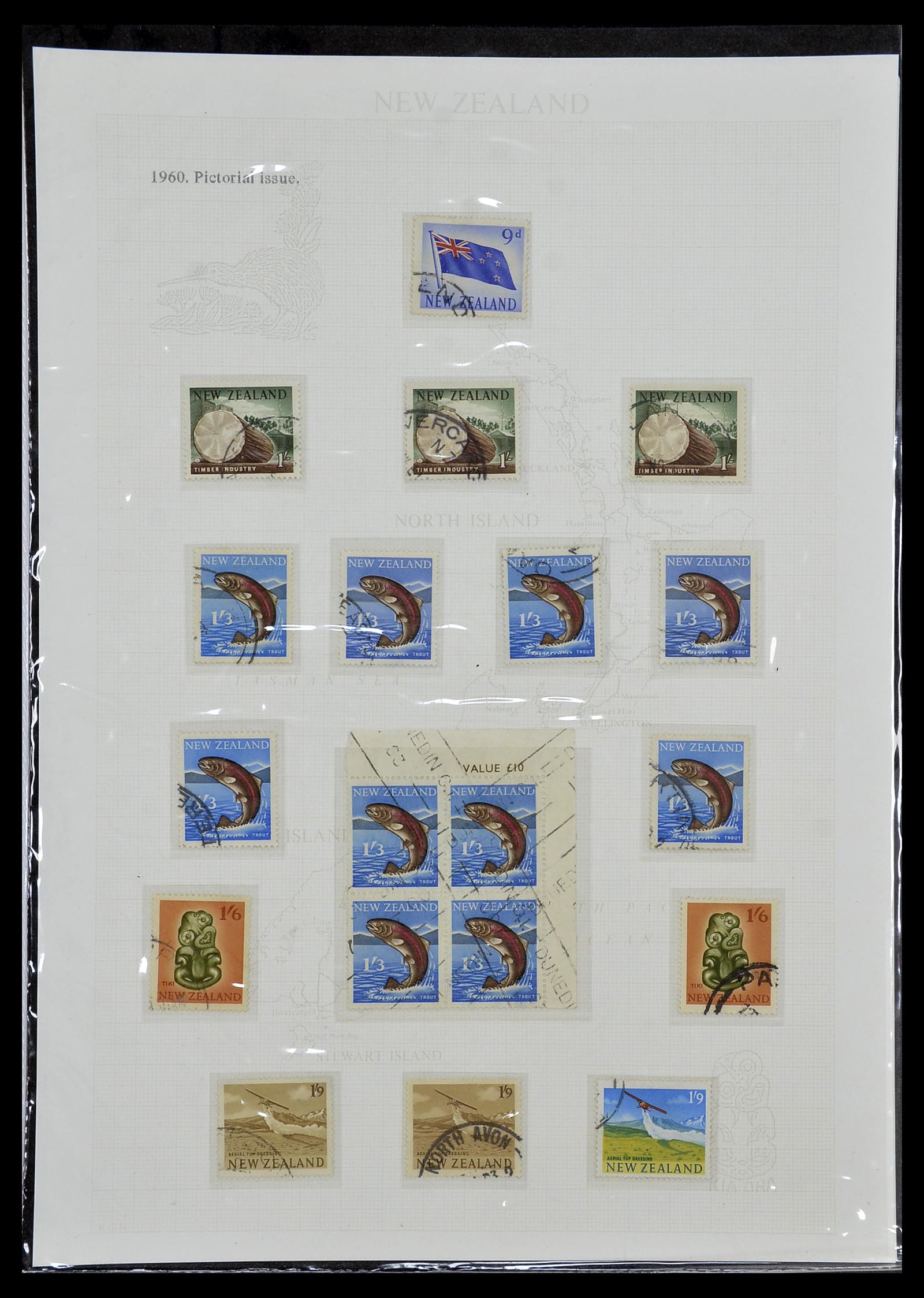 34229 025 - Postzegelverzameling 34229 Nieuw Zeeland 1929-1992.