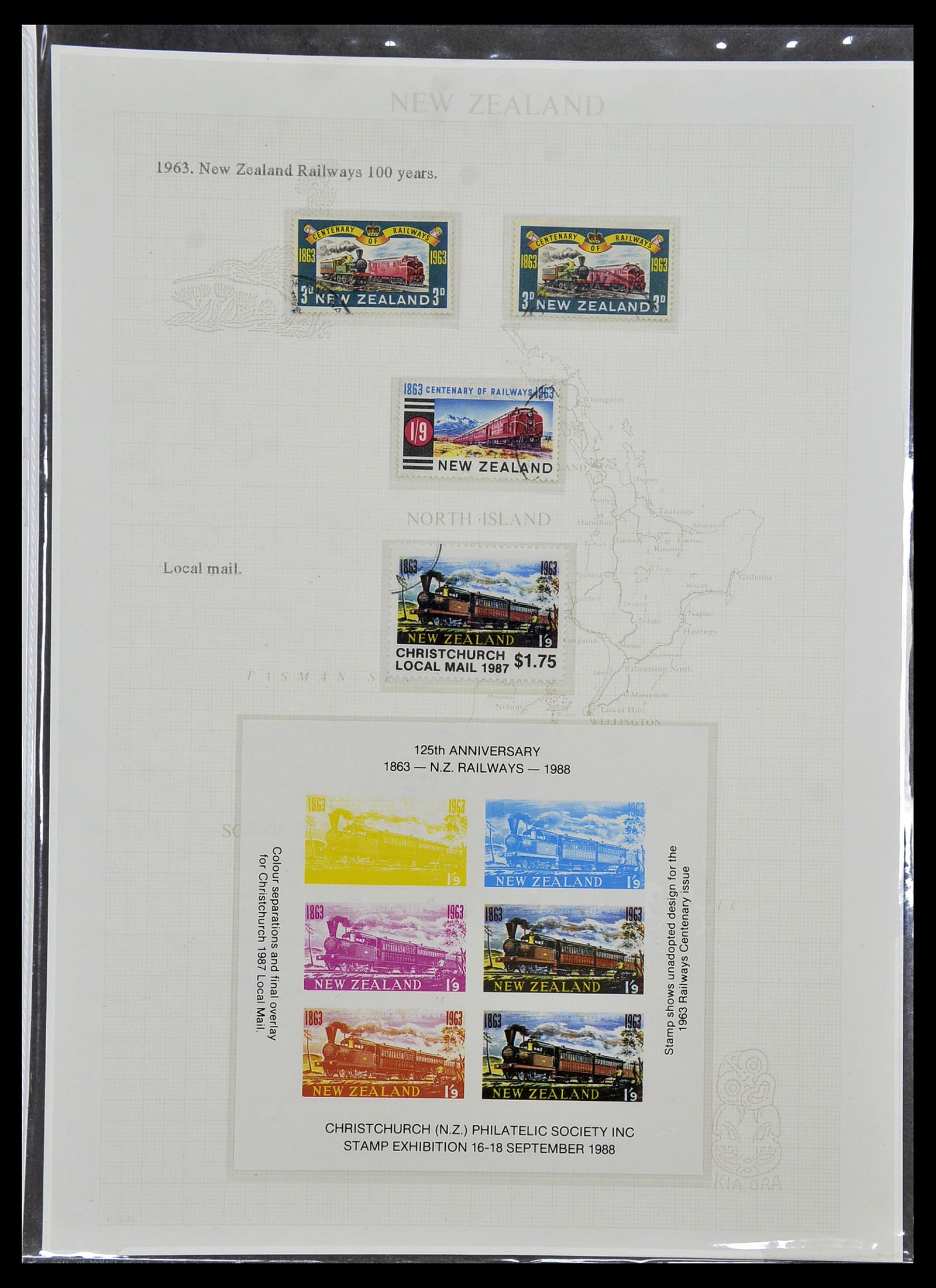 34229 035 - Postzegelverzameling 34229 Nieuw Zeeland 1929-1992.